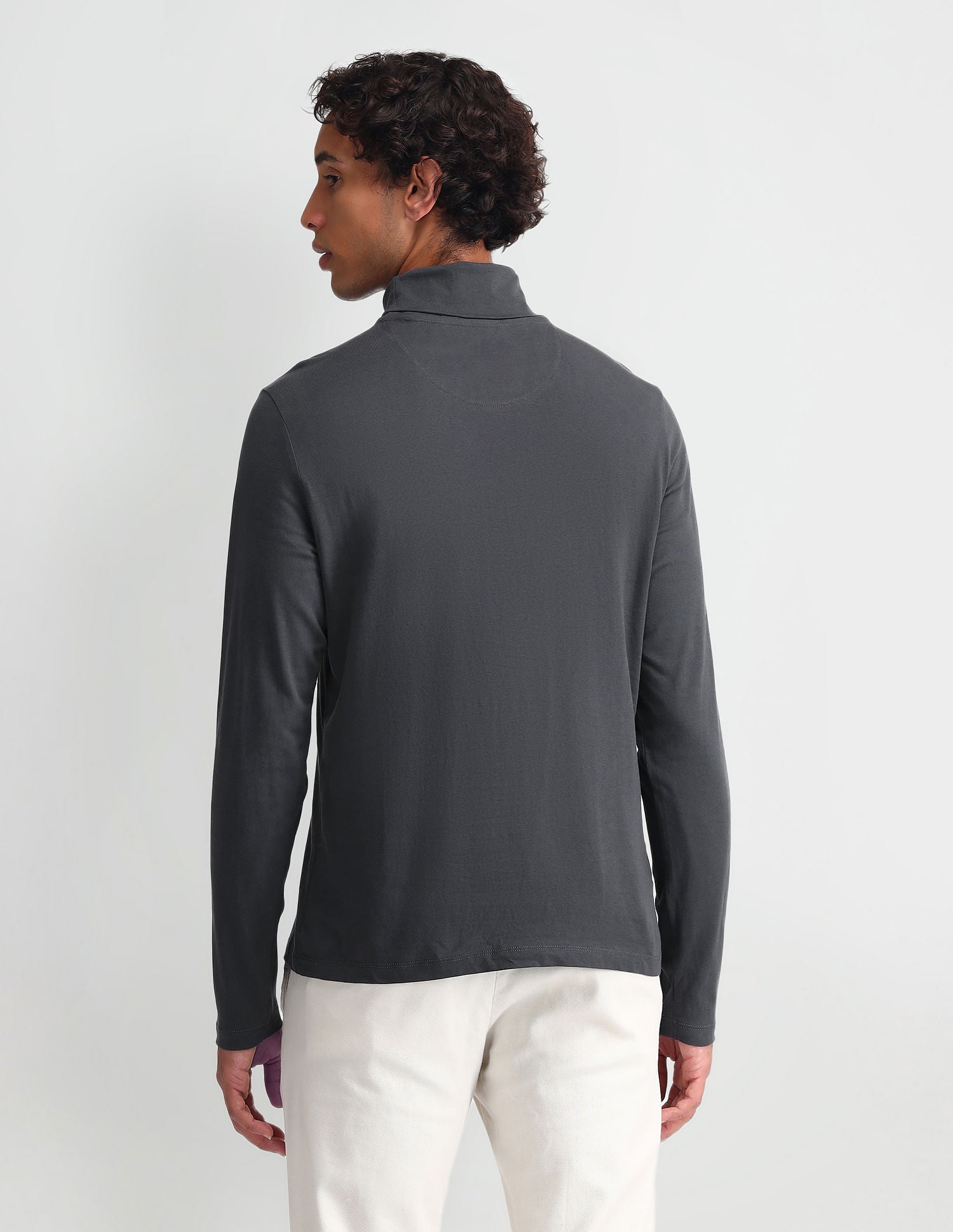 Outdoor Muscle Fit Solid T-Shirt Dark Grey - U.S. POLO ASSN. | Large