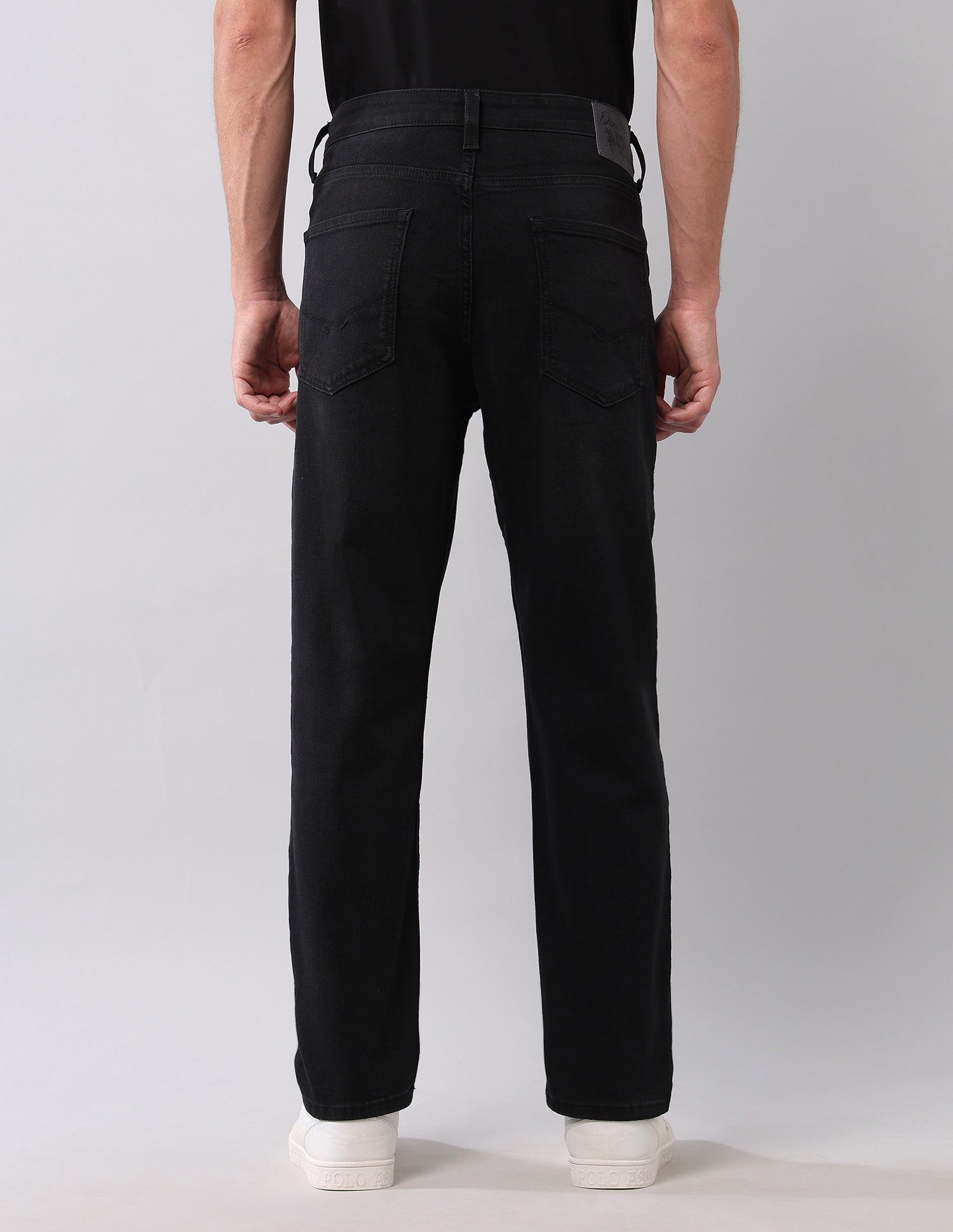 Cole Comfort Cropped Fit Black Jeans Black - U.S. POLO ASSN. | Large