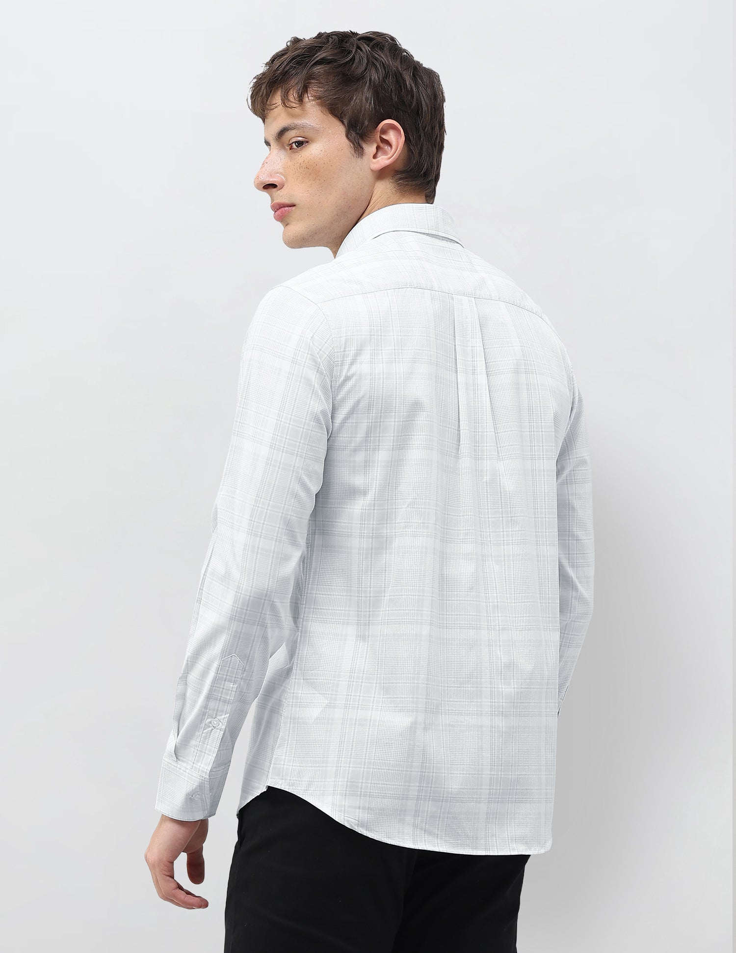 Tartan Checked Regular Fit Shirt Grey - U.S. Polo Assn. India | Large