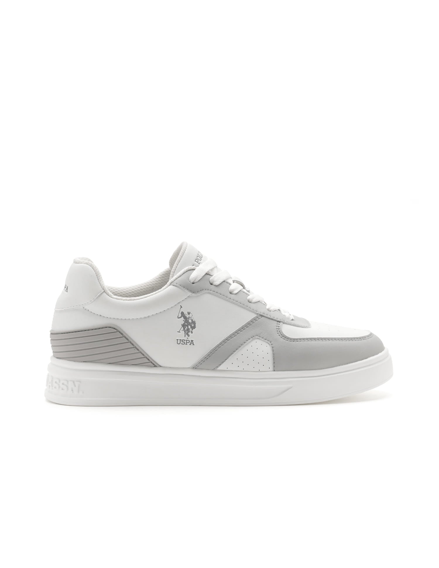 Men Nebo Colourblocked Sneakers Grey - U.S. Polo Assn. India | Large