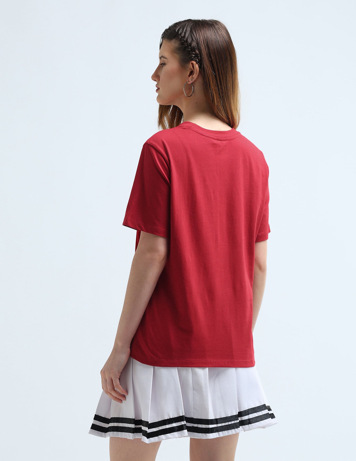 HD Print Boxy Fit T-Shirt Red - U.S. Polo Assn. India | Large
