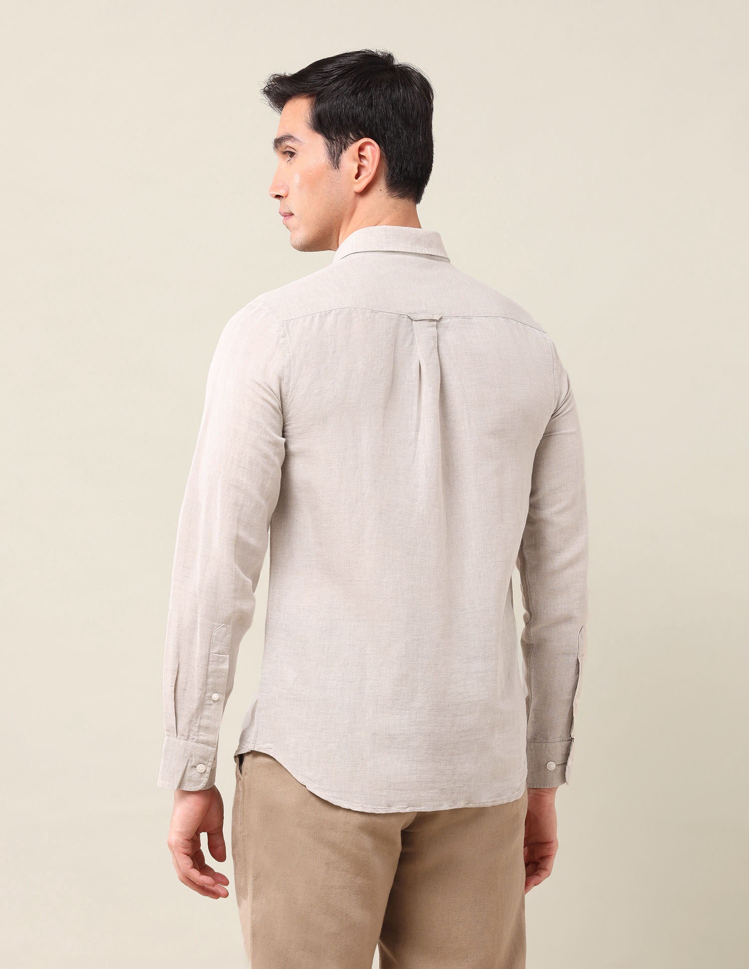 Tailored Fit Regular Shirt Natural - U.S. Polo Assn. India | Large