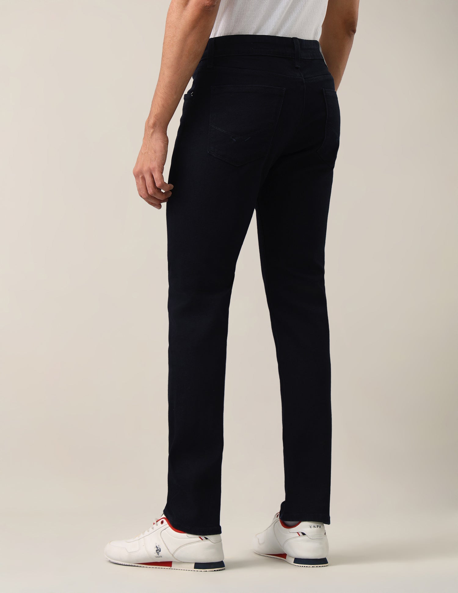 Brandon Slim-Tapered Fit Blue Jeans Rinse Blue - U.S. Polo Assn. India | Large