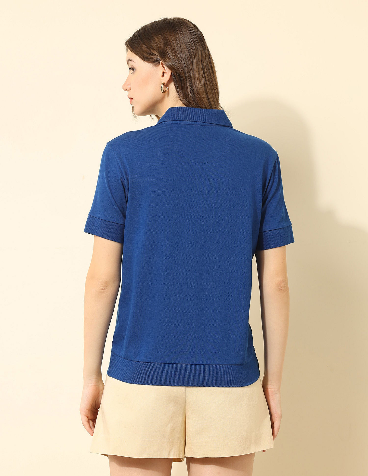 Blousan Boxy Fit Polo Shirt Royal Blue - U.S. POLO ASSN. | Large