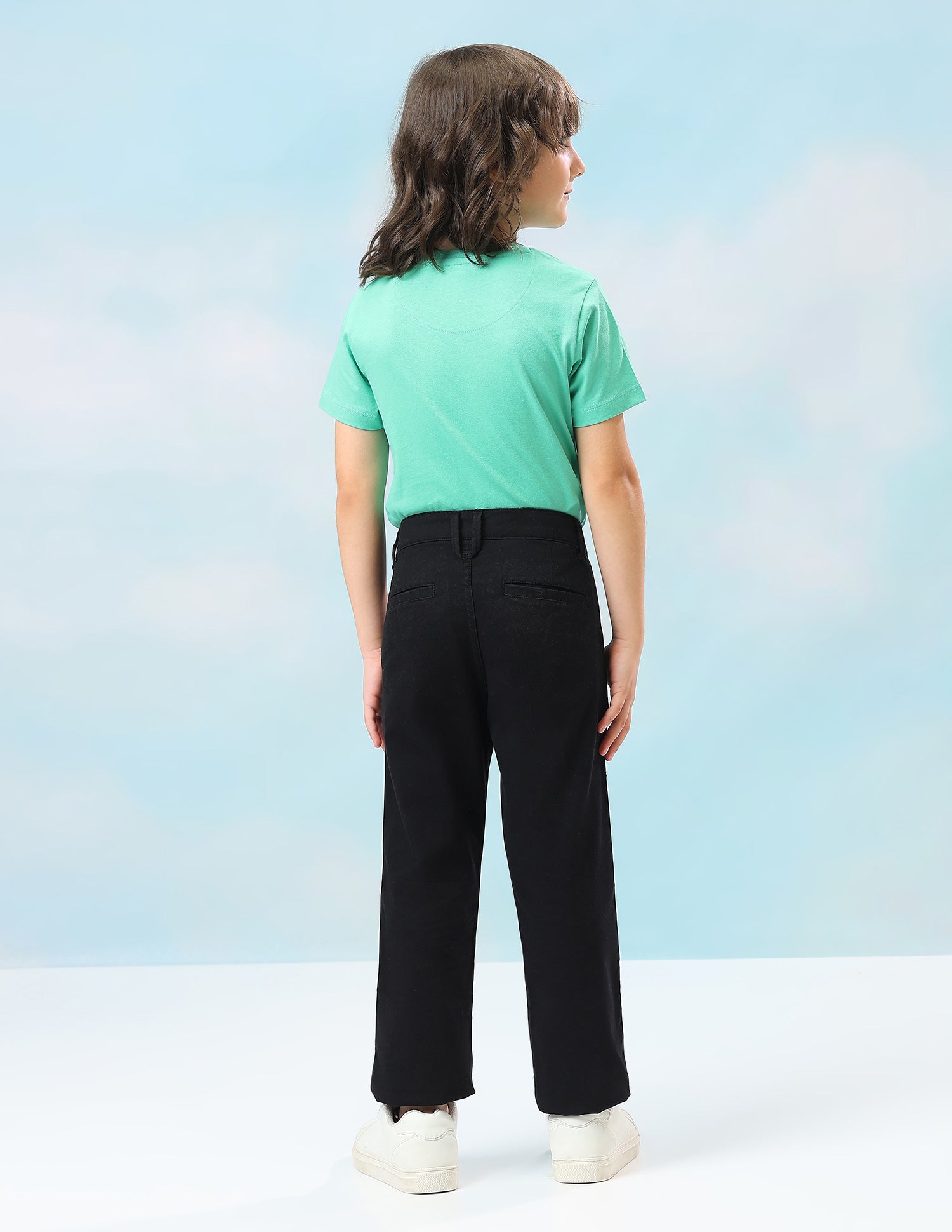 Mid Rise Twill Trousers Black - U.S. Polo Assn. India | Large