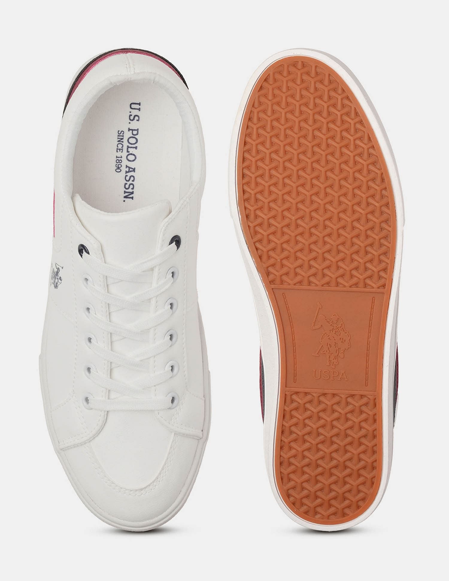 Men Clarkin 5.0 Colour Blocked Sneakers Off White - U.S. Polo Assn. India | Large
