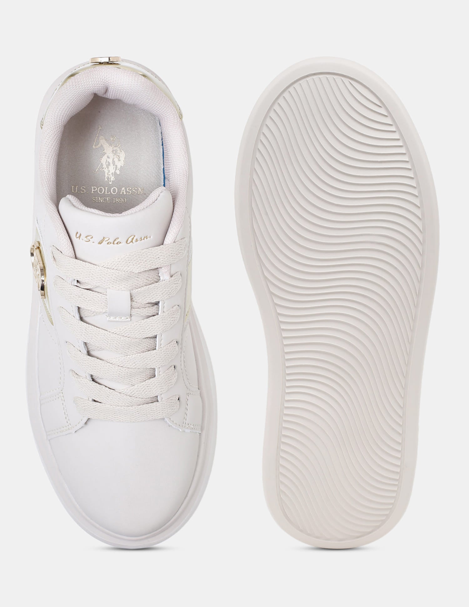 Women Nella Round Toe Sneakers Beige - U.S. Polo Assn. India | Large
