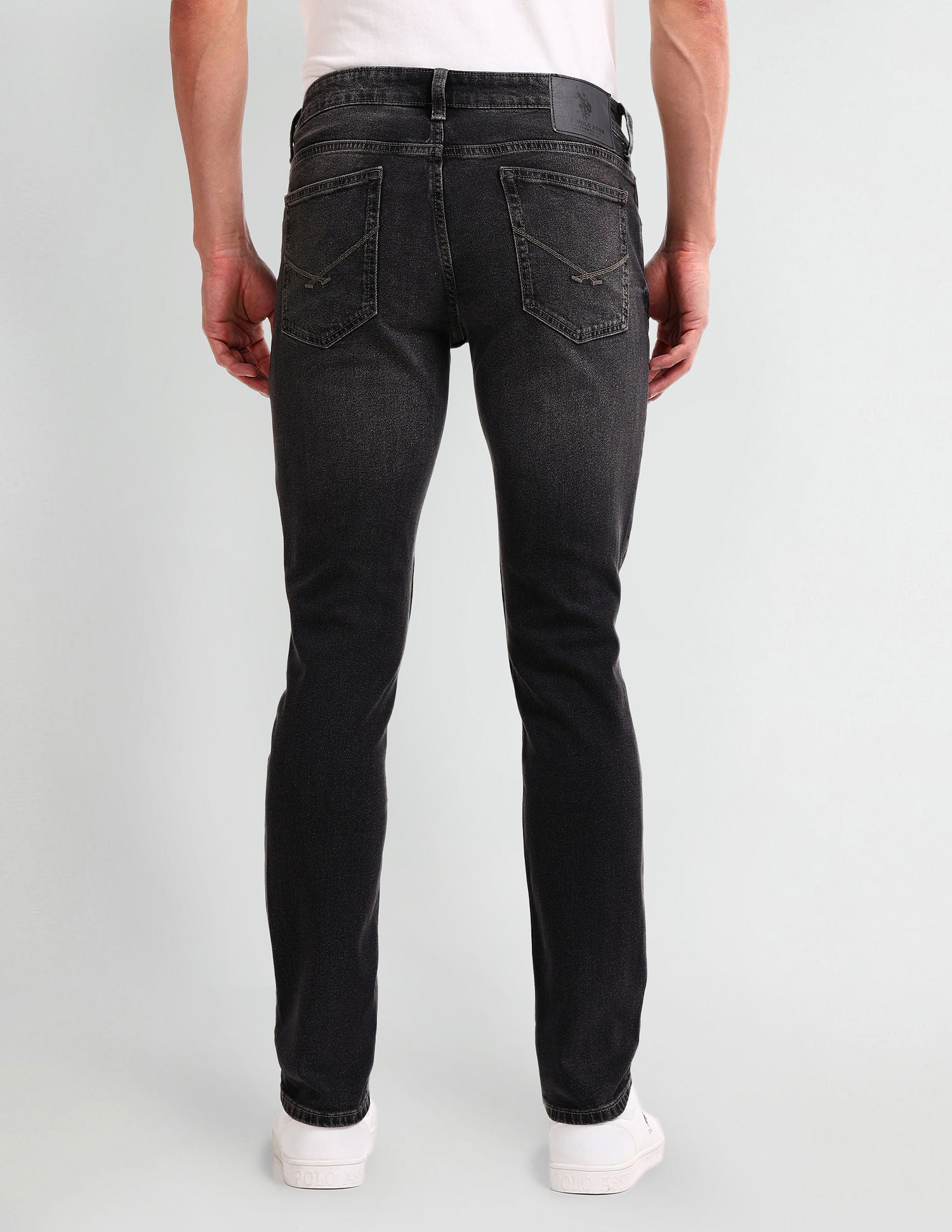 Brandon Slim Tapered Grey Jeans Grey - U.S. Polo Assn. India | Large