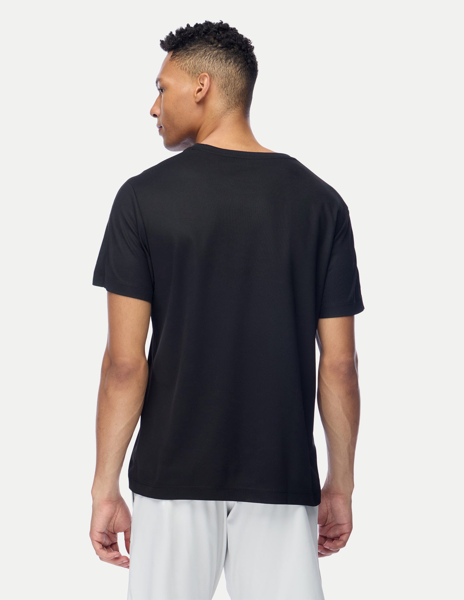 Brand Embossed Regular Fit Active T-Shirt Black - U.S. Polo Assn. India | Large