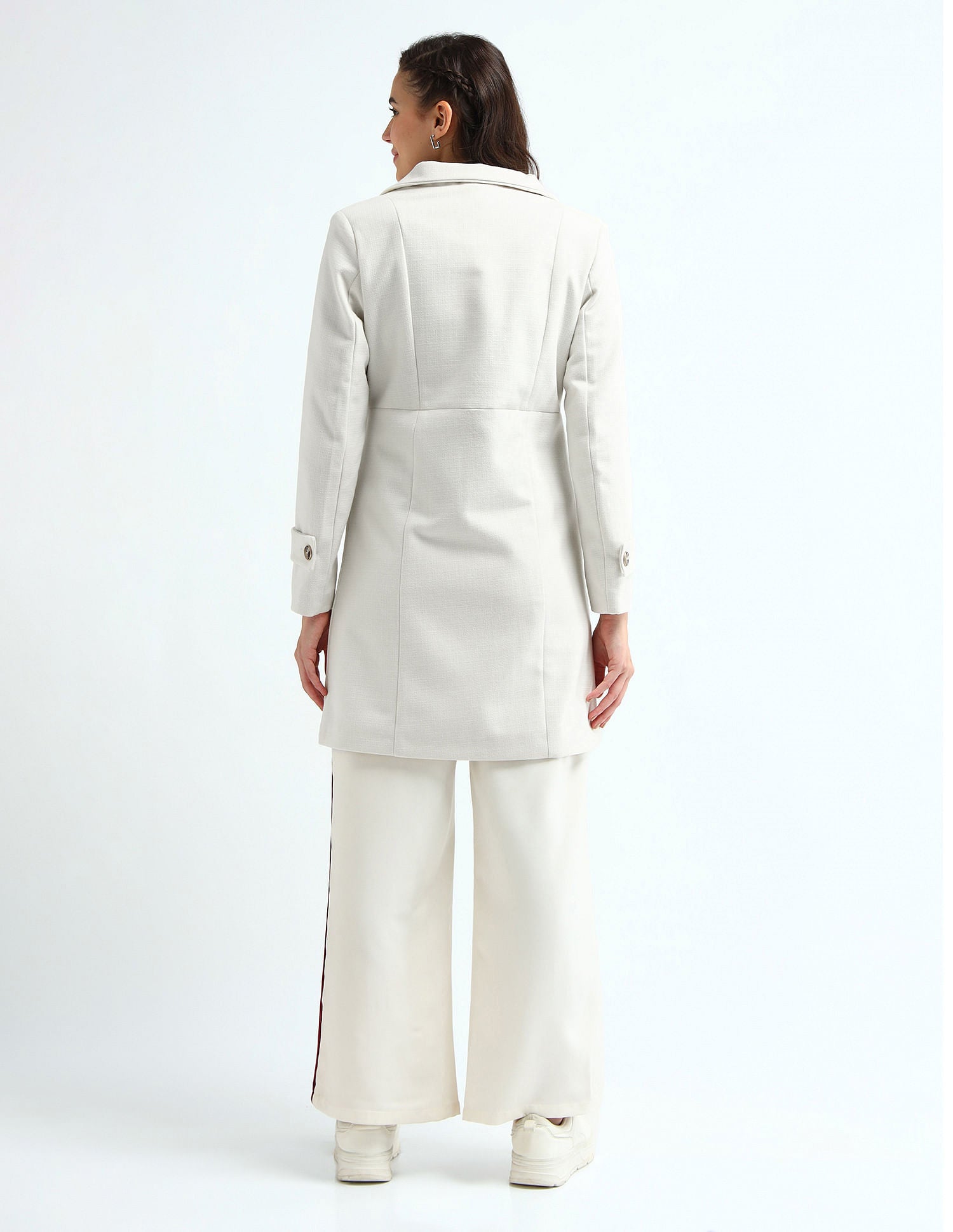Double Breasted A Line Jacket White - U.S. Polo Assn. India | Large