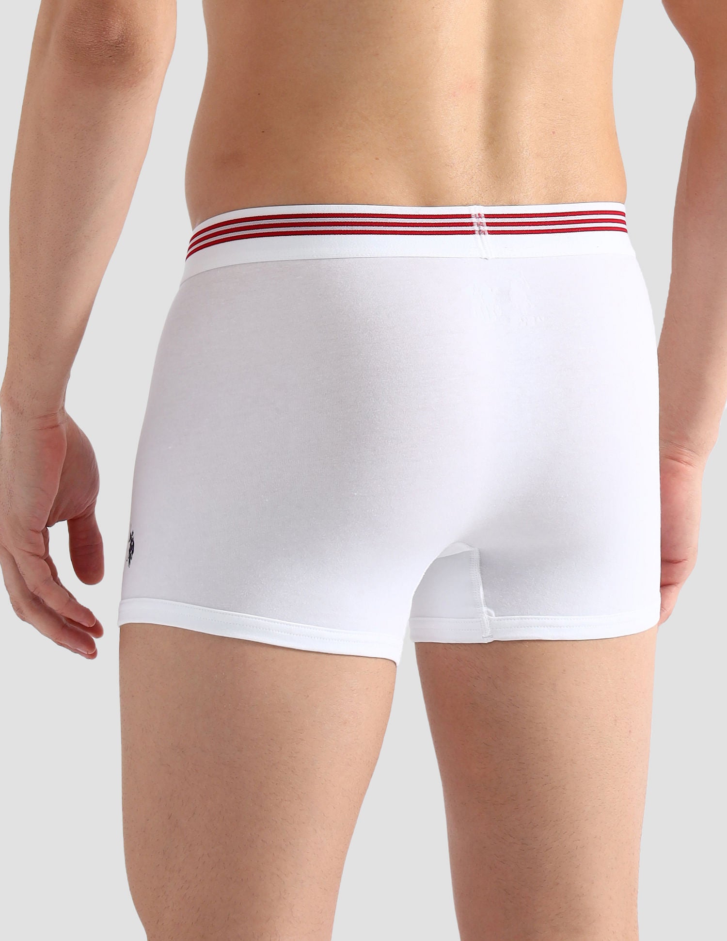 Elasticized Waist Printed I660 Trunks - Pack Of 2 White and White - U.S. POLO ASSN. | Large