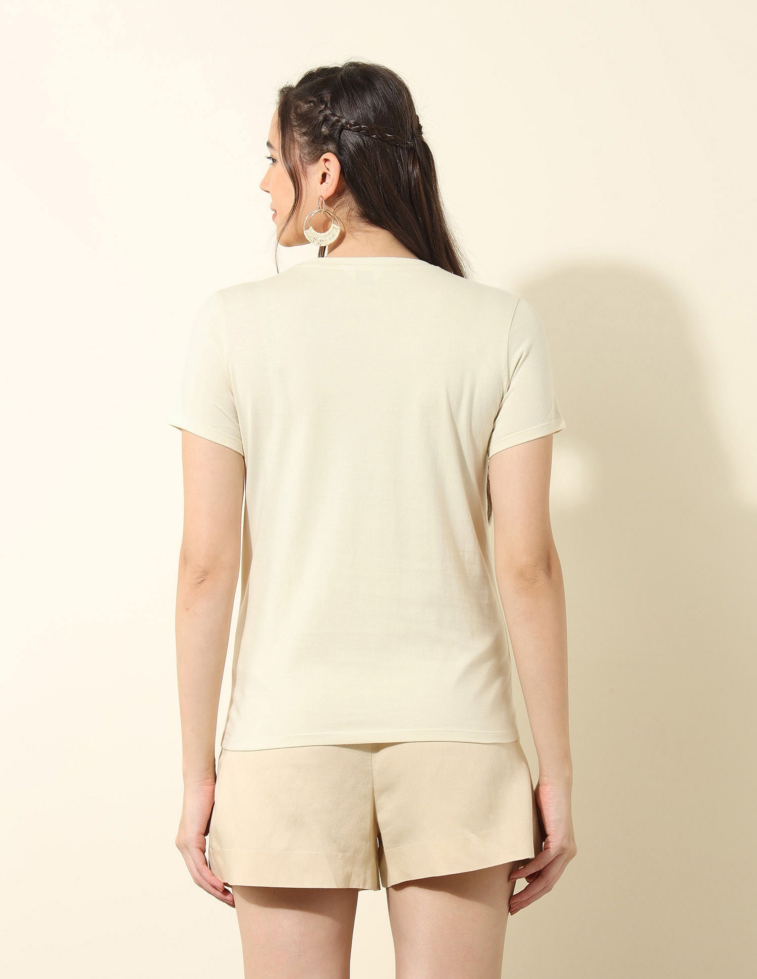 Regular Fit Brand Printed T-Shirt White - U.S. Polo Assn. India | Large