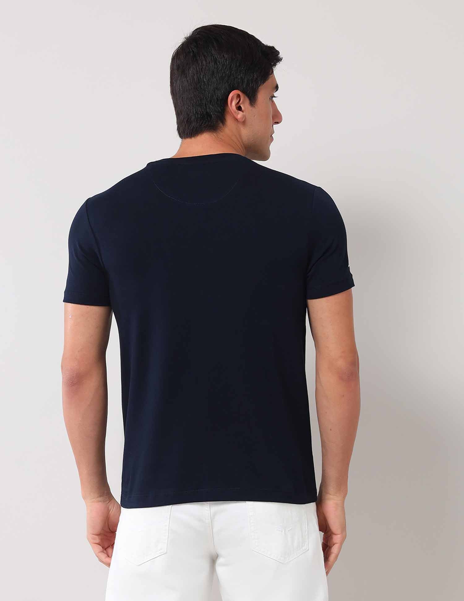 Brand Printed Muscle Fit T-Shirt Navy - U.S. POLO ASSN. | Large