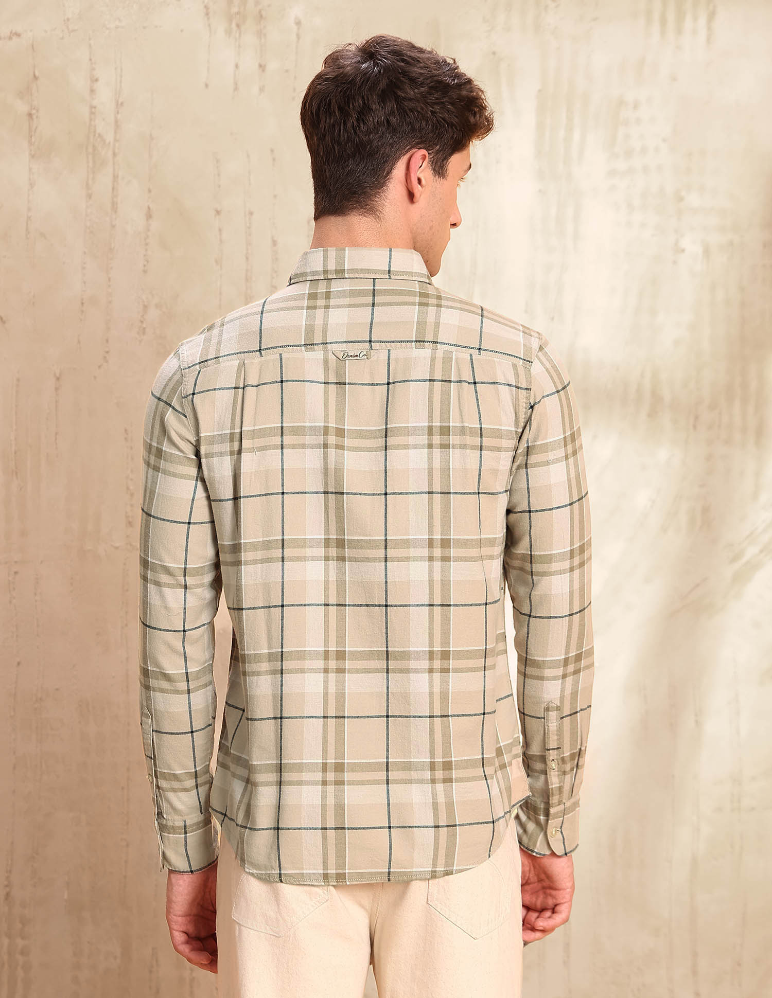 Twill Regular Fit Shirt Khaki - U.S. POLO ASSN. | Large