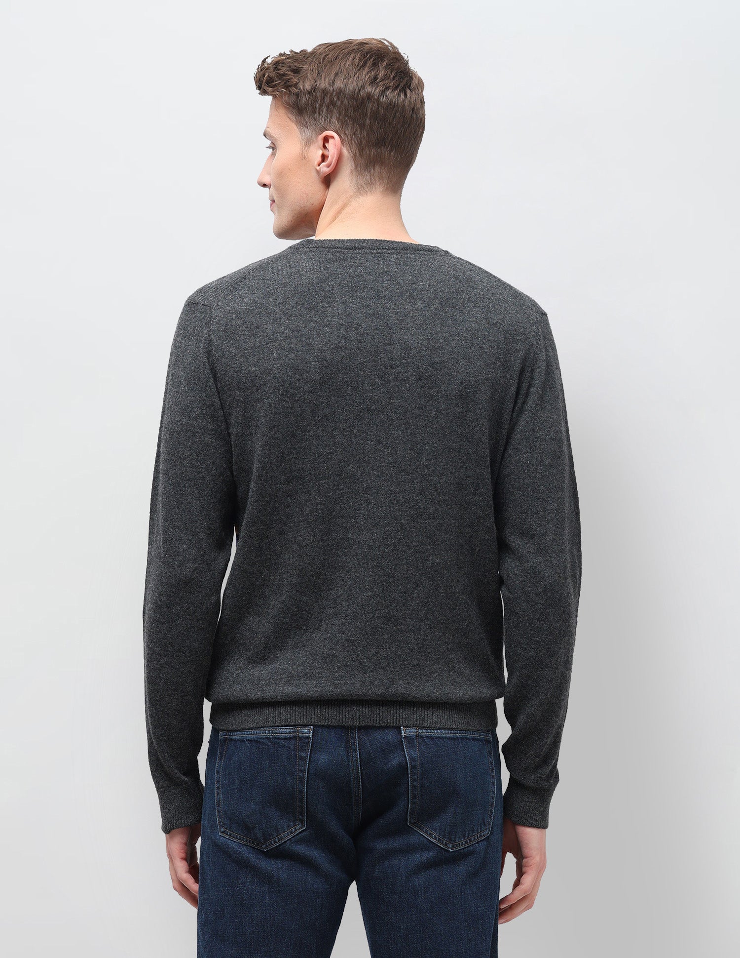 Horizontal Striped Regular Fit Sweater Charcoal - U.S. Polo Assn. India | Large
