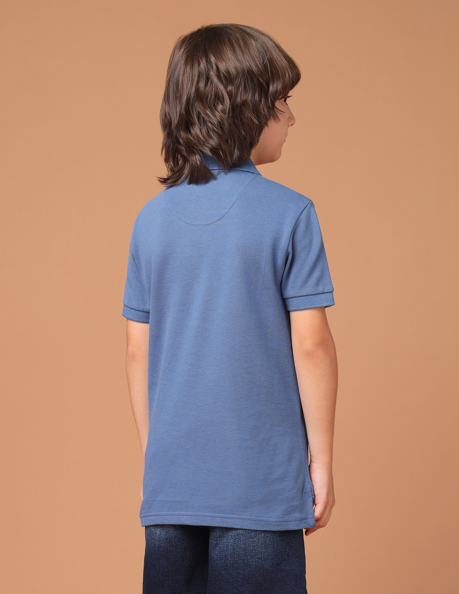Brand Embroidered Applique Regular Fit Polo Shirt Blue - U.S. Polo Assn. India | Large