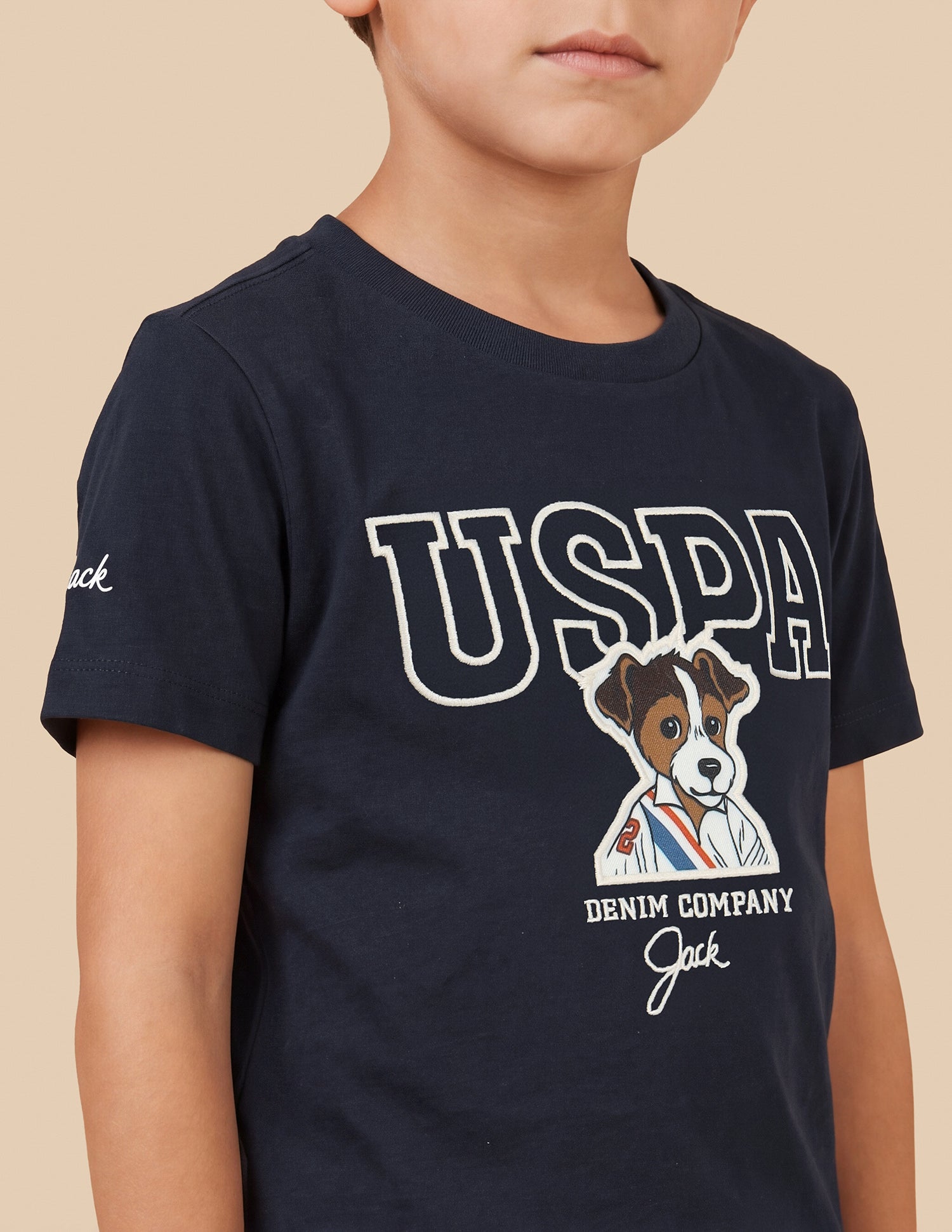 Graphic Brand Printed Regular Fit T-Shirt Navy - U.S. Polo Assn. India | Large