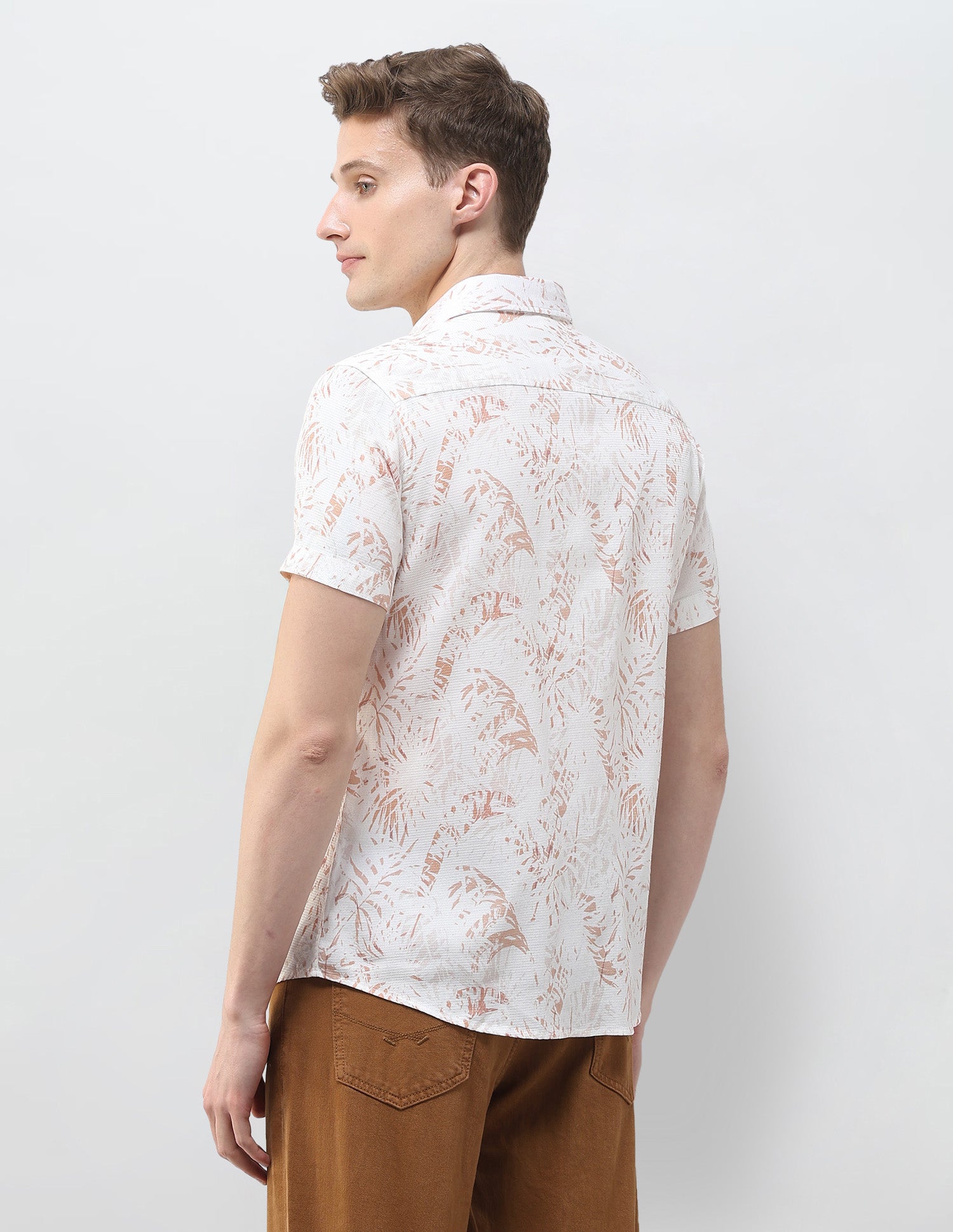 Tropical Printed Summer House Shirt Rust - U.S. Polo Assn. India | Large