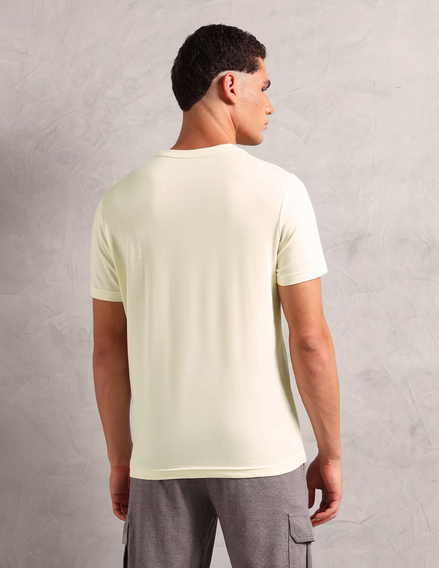 Pure Cotton Comfort Fit I633 Lounge T-Shirt - Pack Of 1 Off White - U.S. POLO ASSN. | Large