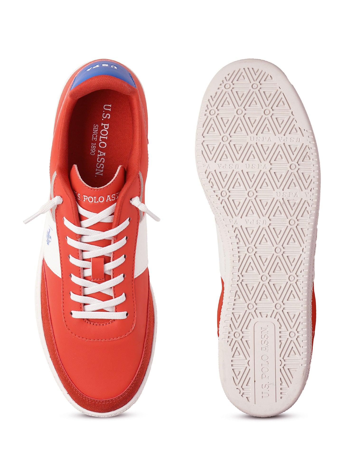 Men Milton Colourblocked Sneakers Red - U.S. POLO ASSN. | Large