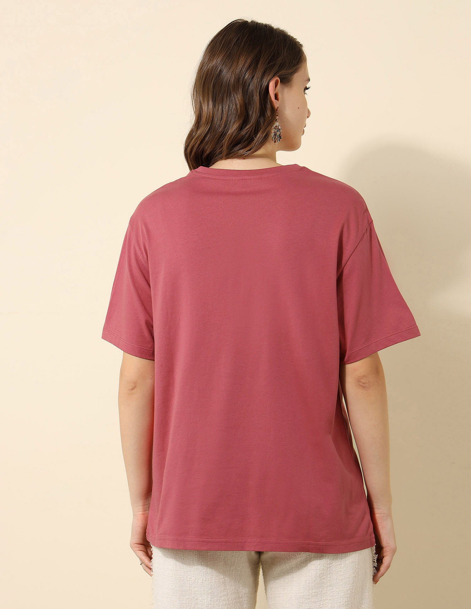 Boyfriend Fit Brand Printed T-Shirt Pink - U.S. Polo Assn. India | Large