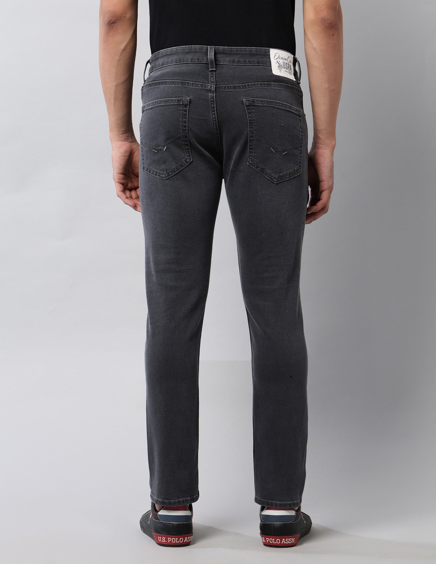 Henry Tapered Fit Grey Jeans Grey - U.S. POLO ASSN. | Large