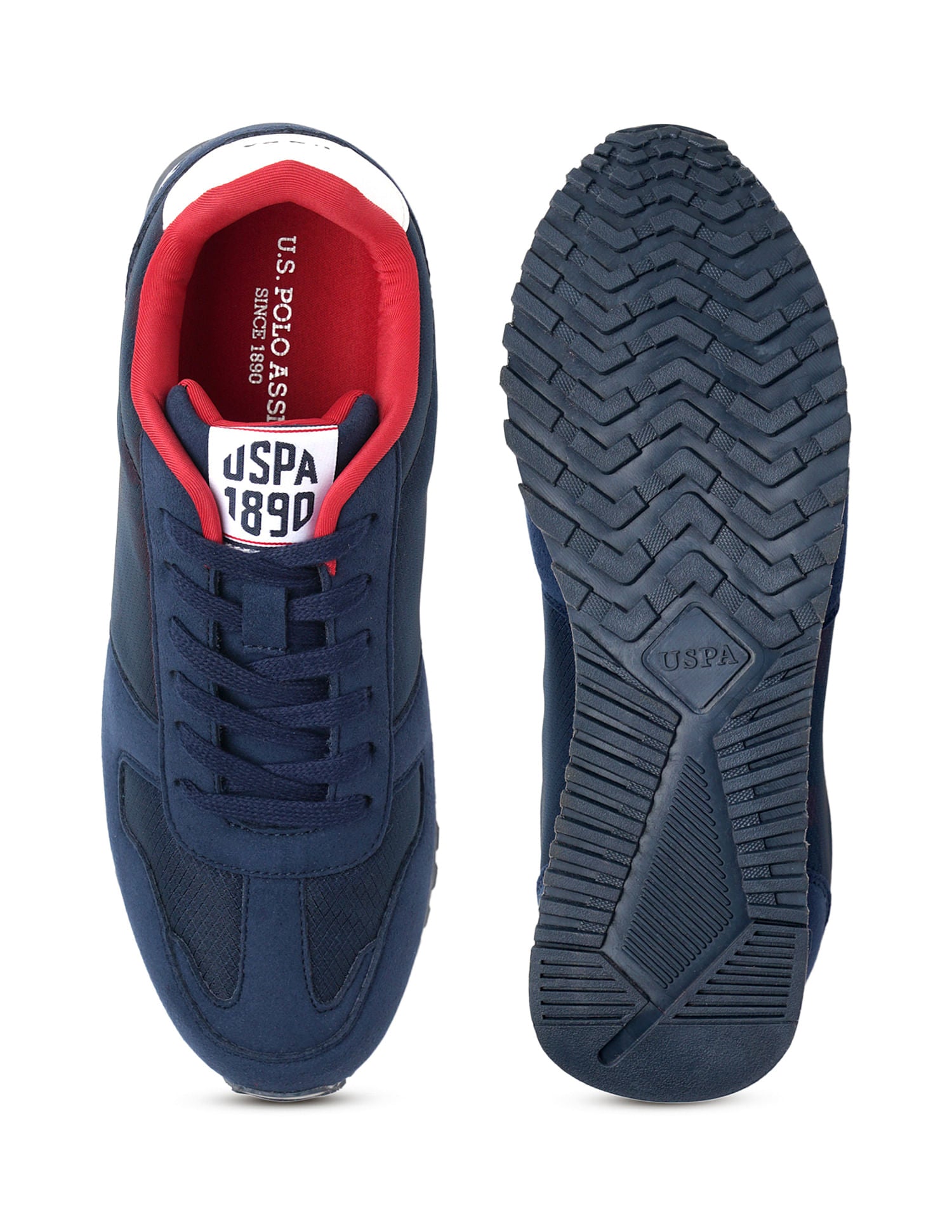 Men Bart Navy Retro Sneakers Navy - U.S. Polo Assn. India | Large