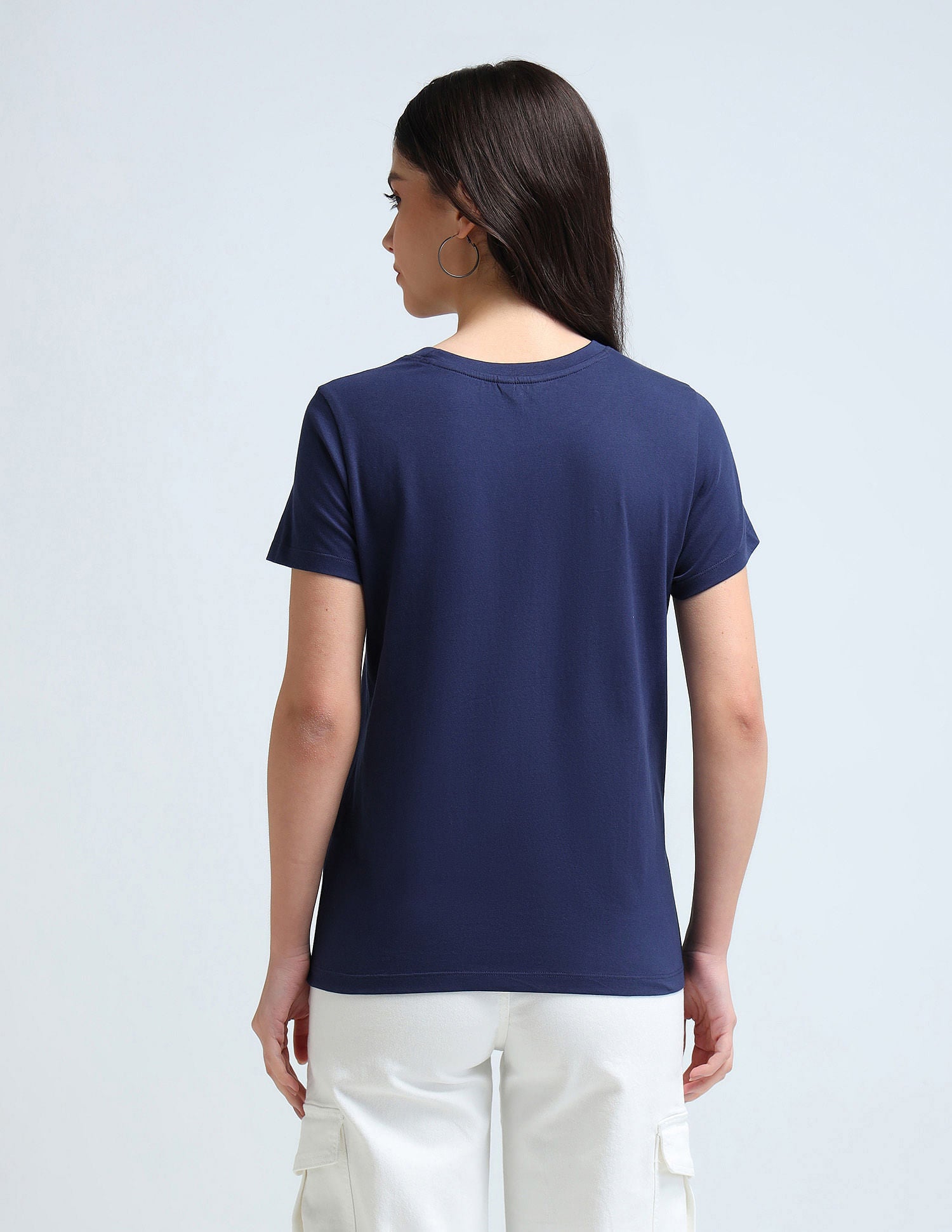 Pure Cotton Brand Print T-Shirt Navy - U.S. POLO ASSN. | Large