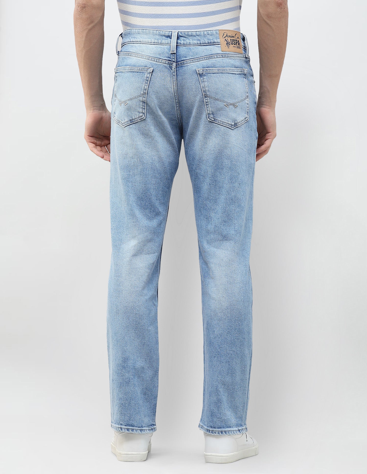 Connor Bootcut Fit Blue Jeans Light Blue - U.S. Polo Assn. India | Large
