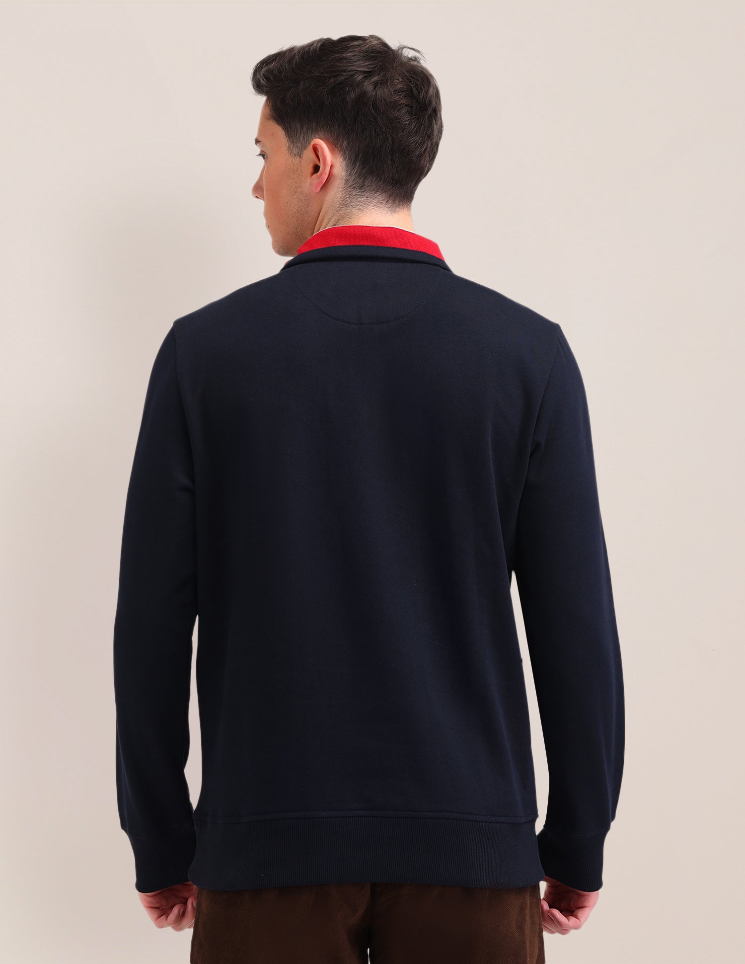 Brand Printed Sweatshirt Navy - U.S. POLO ASSN. | Large