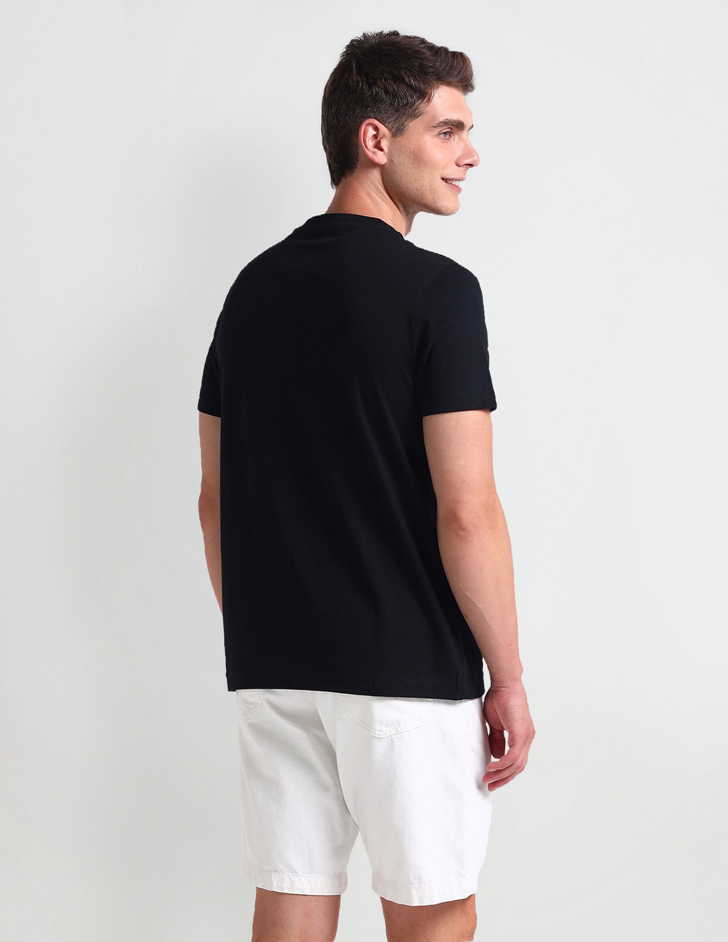 Muscle Fit Brand Print T-Shirt Black - U.S. POLO ASSN. | Large