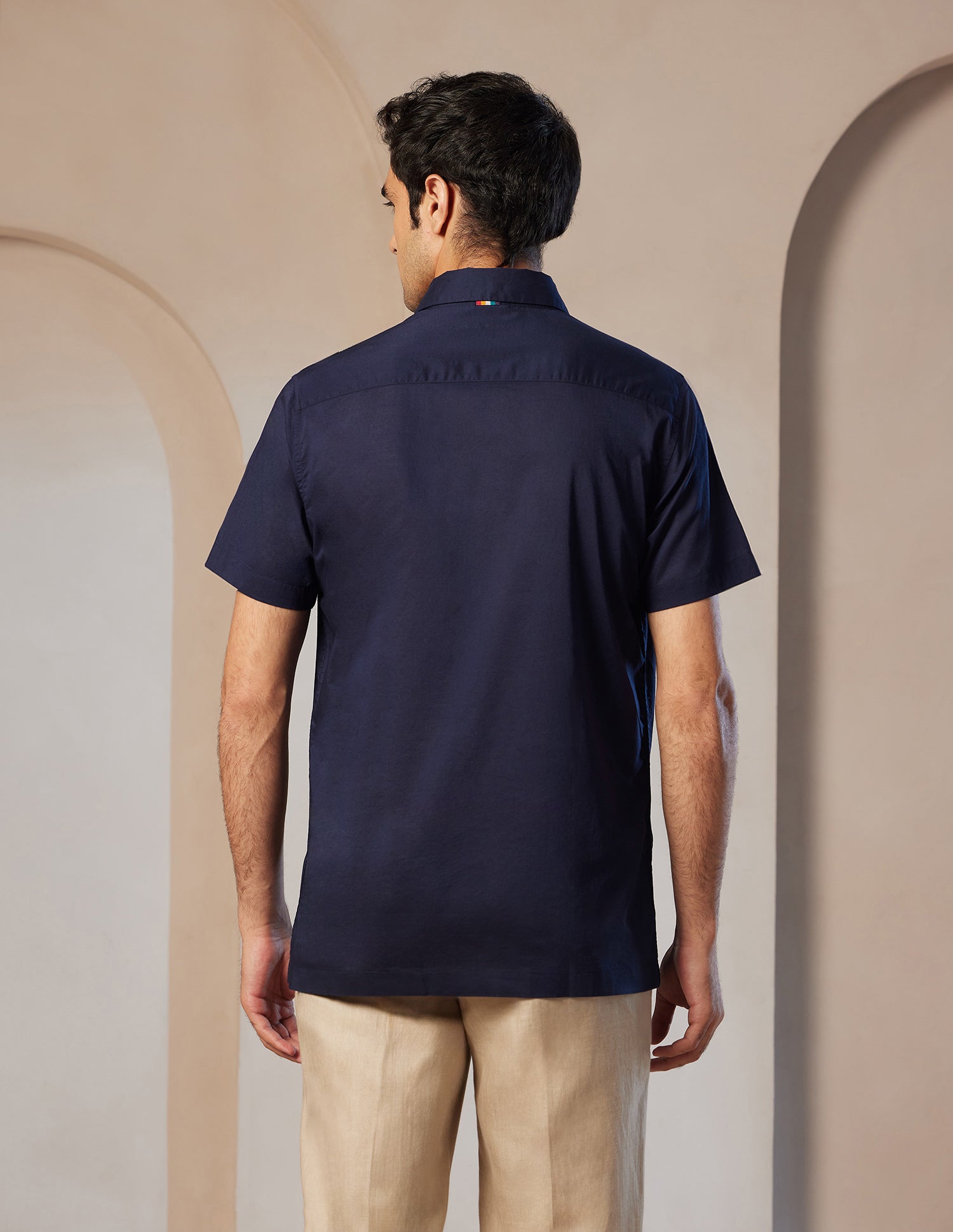 Pacho X Relaxed Fit Cotton Shirt Navy - U.S. POLO ASSN. | Large