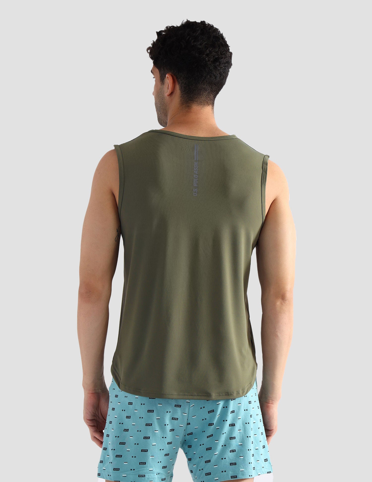 Solid Cotton OEV07 Vest - Pack Of 1 Dark Grey - U.S. POLO ASSN. | Large