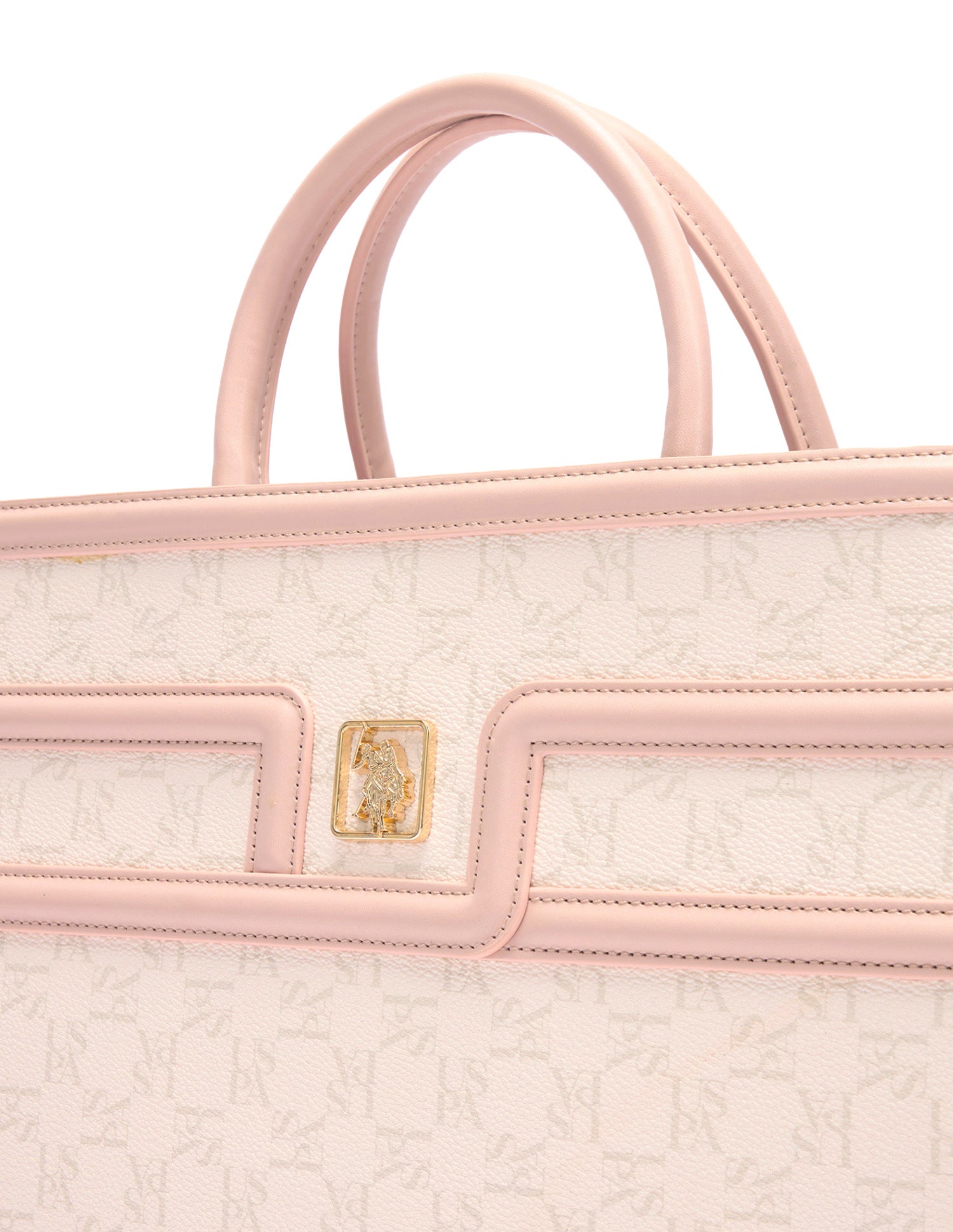 Carla Monogram Satchel Bag White - U.S. Polo Assn. India | Large