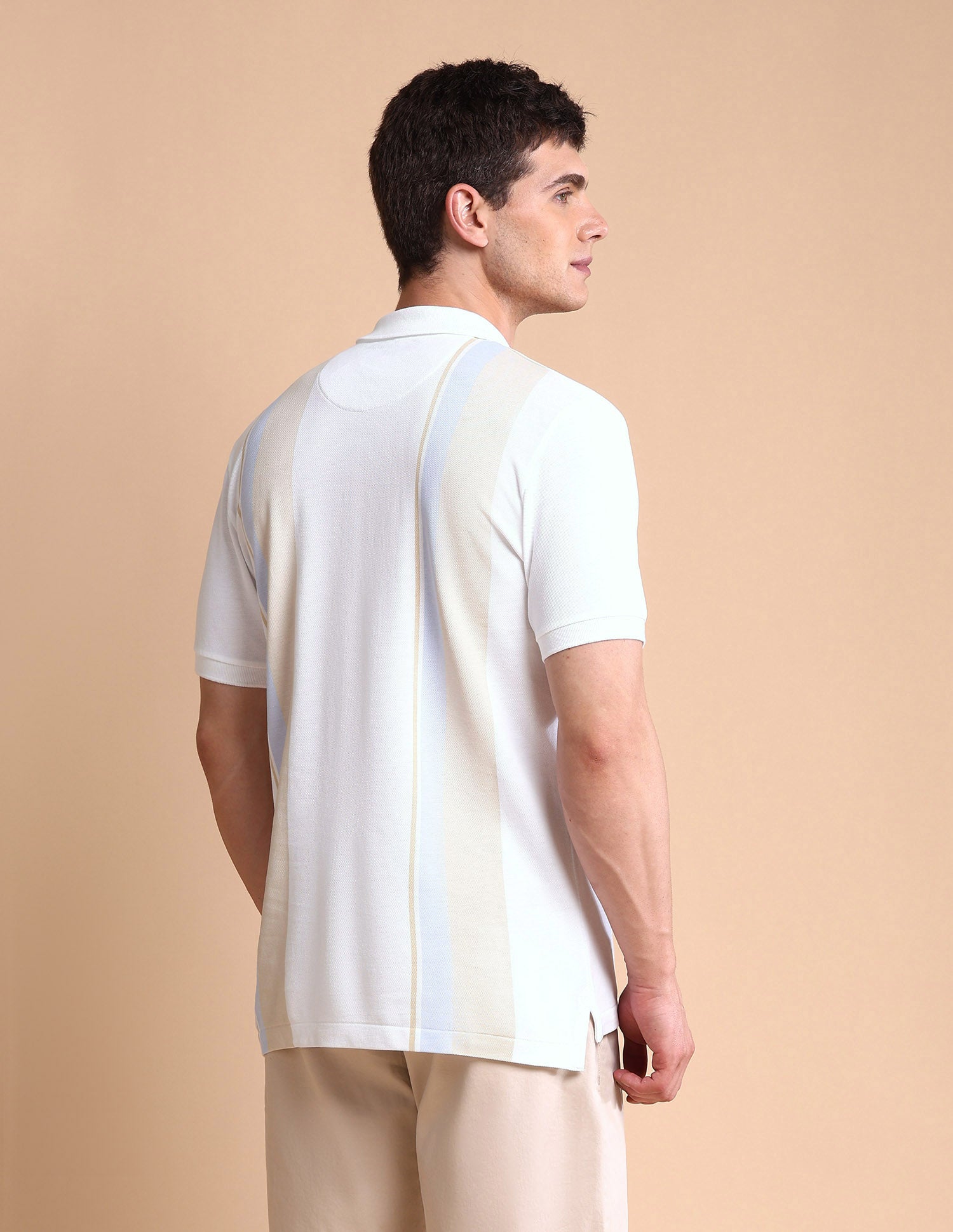 Colourblocked Slim Fit Polo Shirt White - U.S. POLO ASSN. | Large