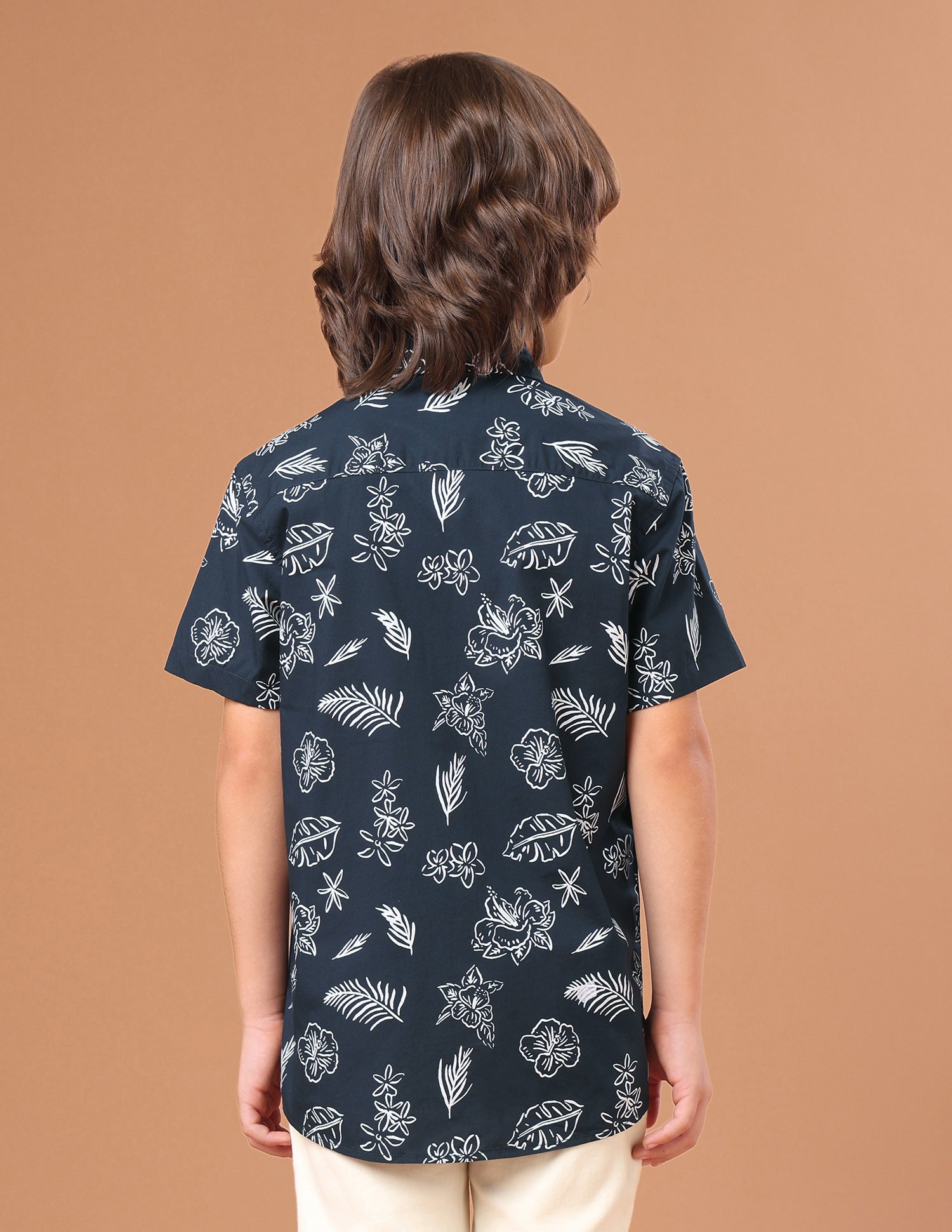 Floral Printed Regular Fit Shirt Navy - U.S. Polo Assn. India | Large