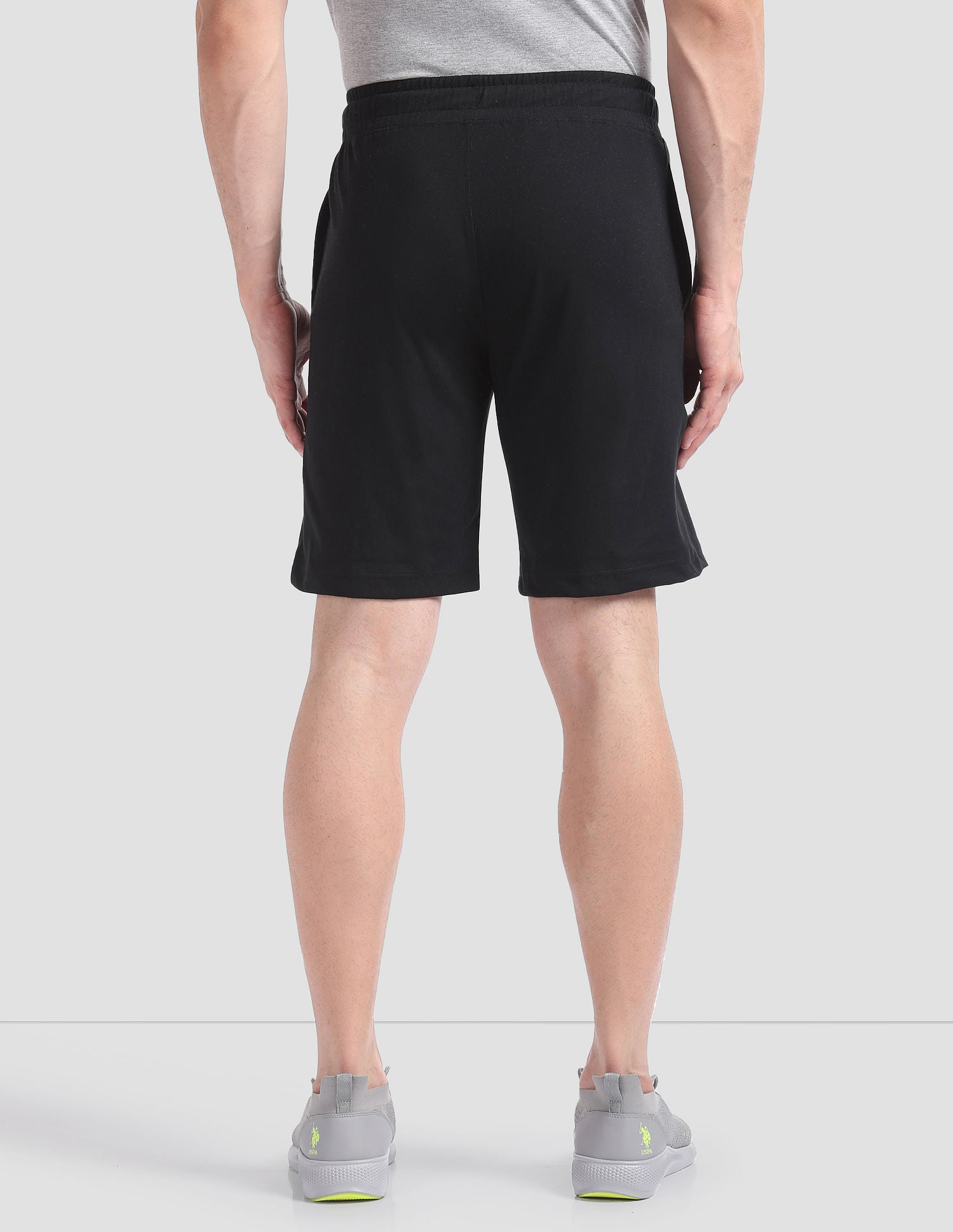 Solid LS002 Lounge Shorts - Pack Of 1 Black - U.S. POLO ASSN. | Large