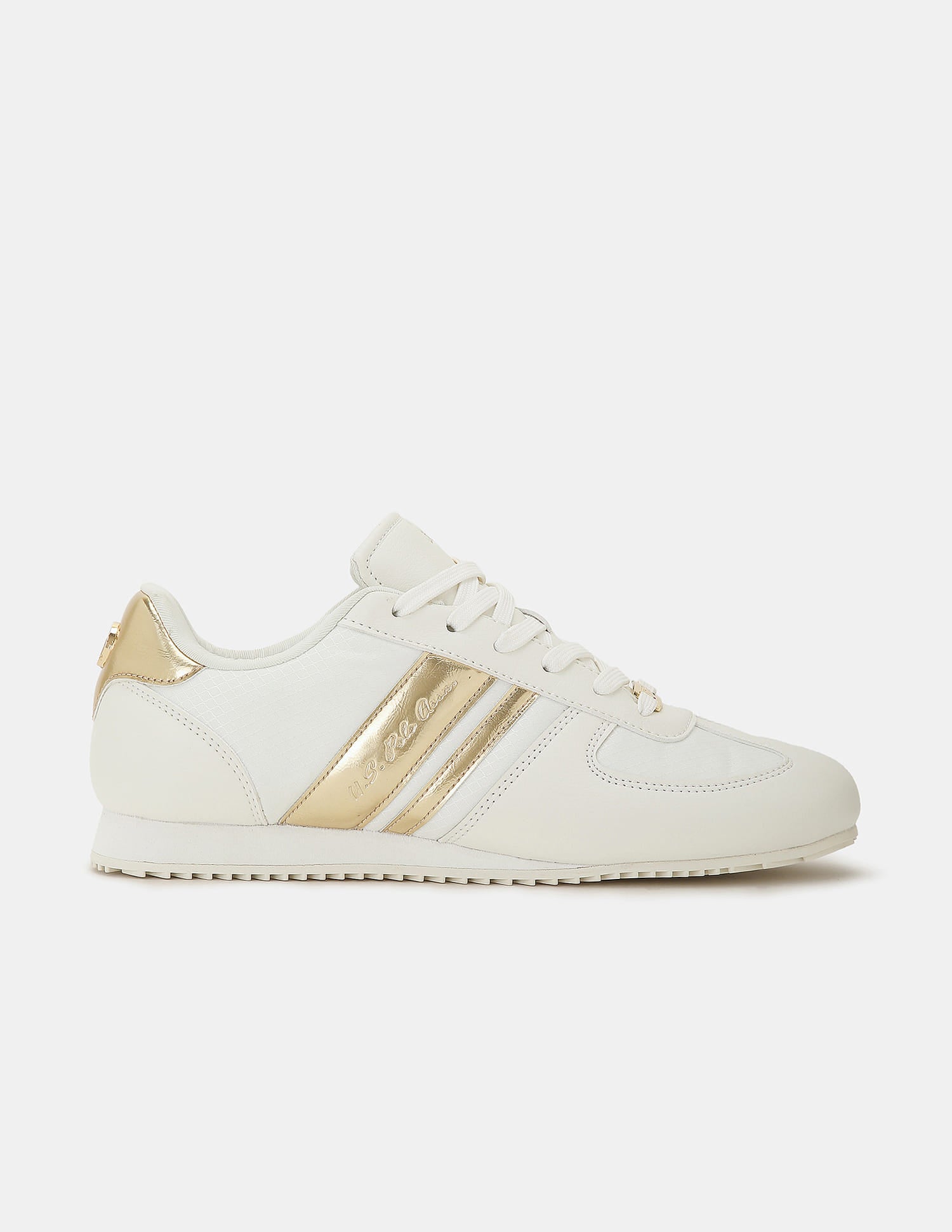Women Colourblocked Nemsy 2.0 Sneakers Off White - U.S. Polo Assn. India | Large