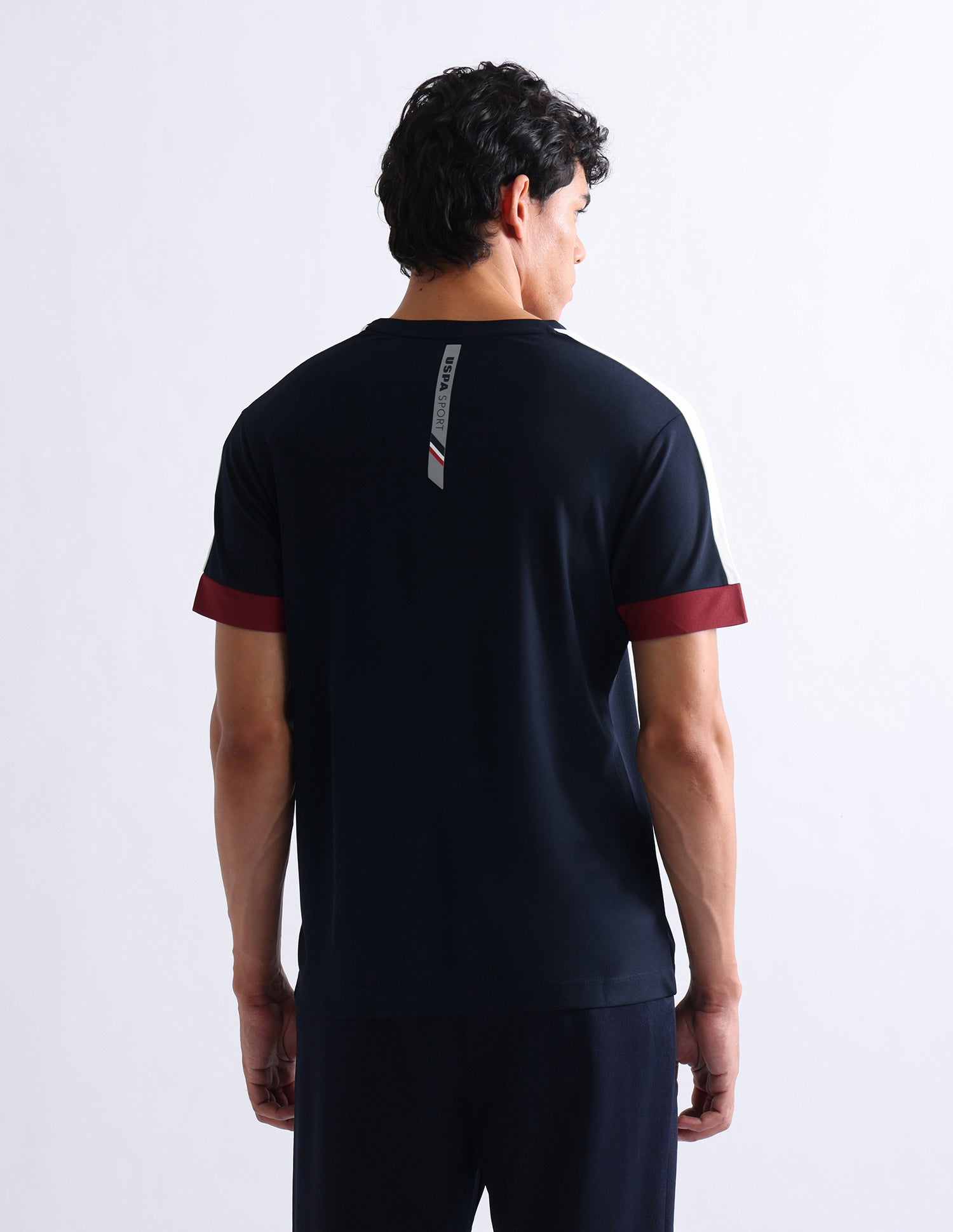 Colourblocked Slim Fit T-Shirt Navy - U.S. Polo Assn. India | Large