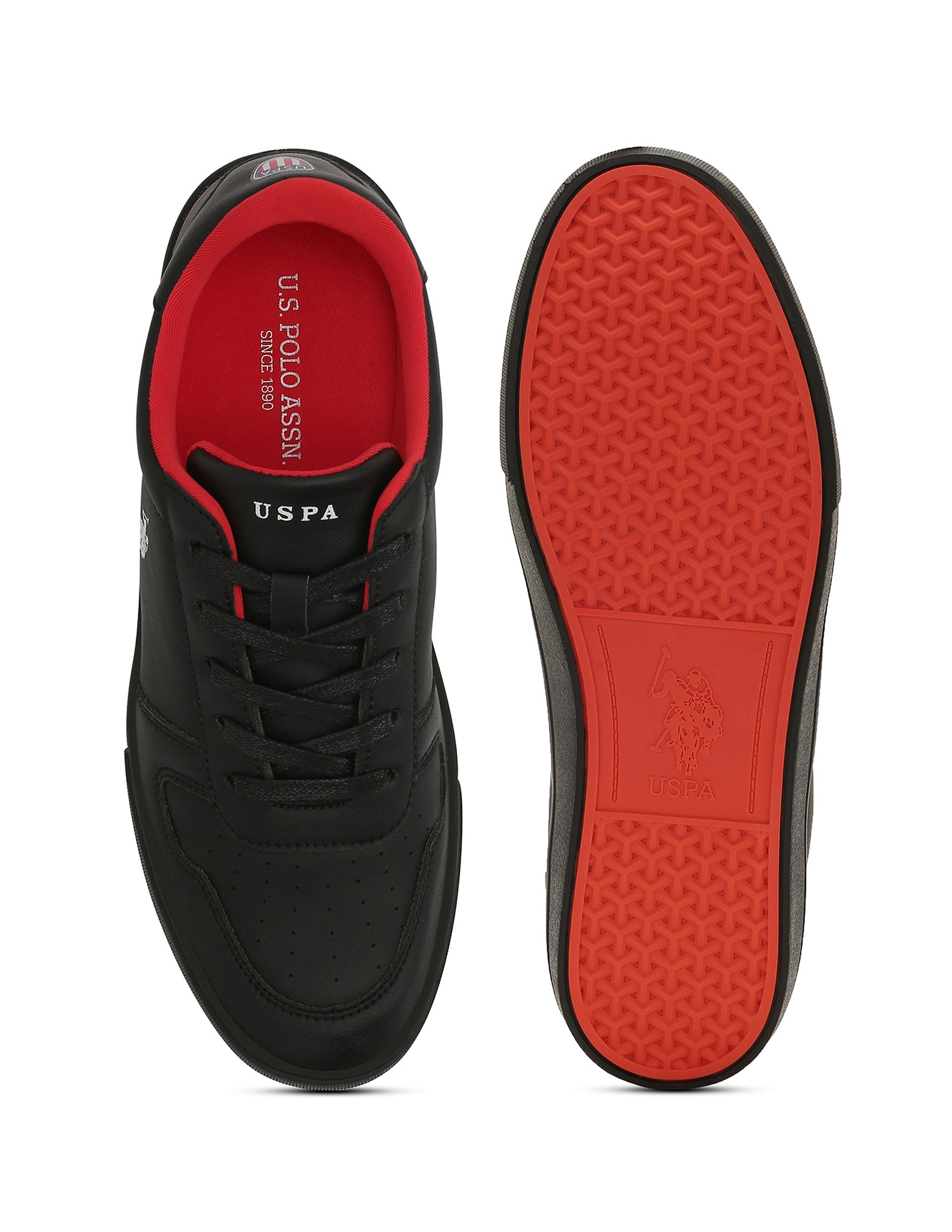 Men Britt 2.0 Round Toe Sneakers Black - U.S. Polo Assn. India | Large