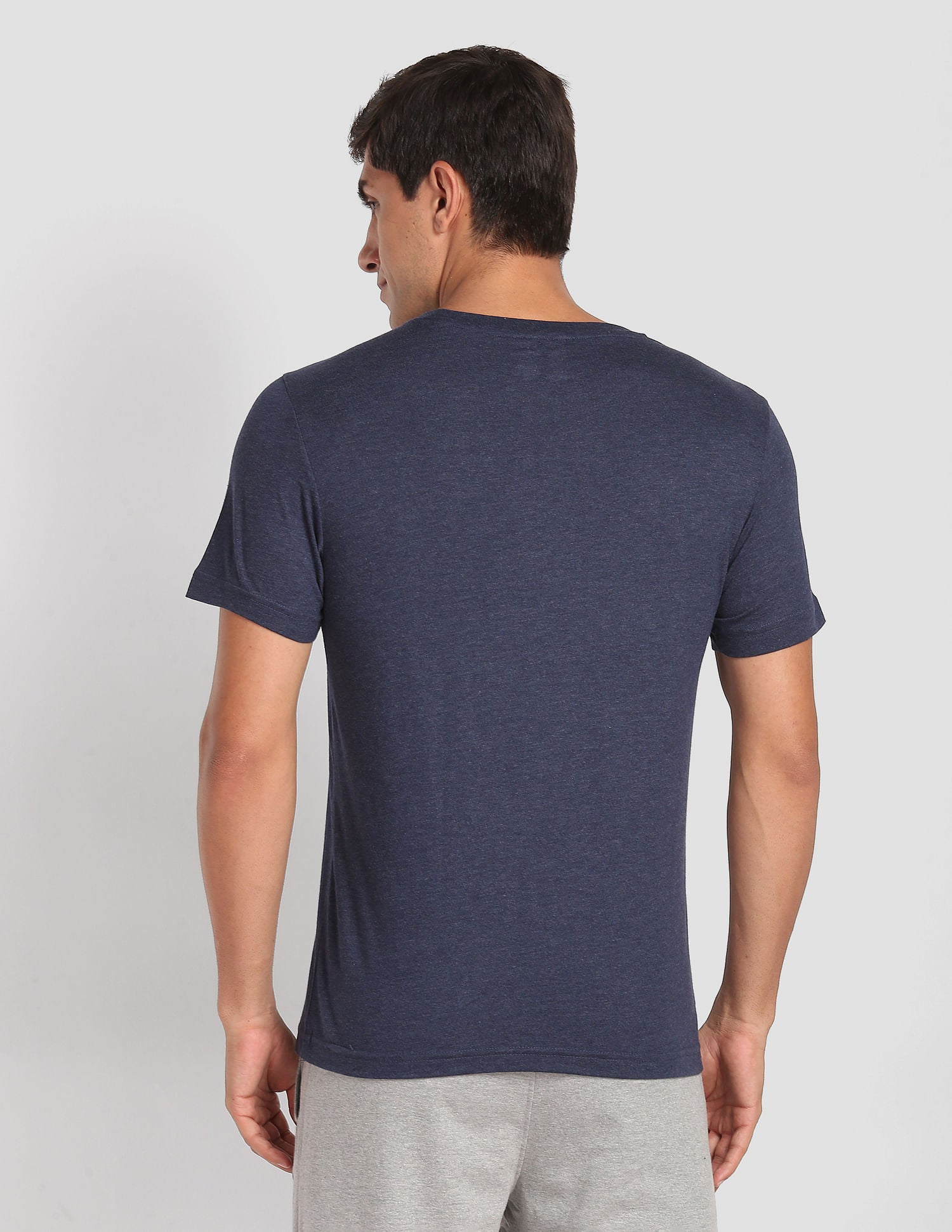 Crew Neck Colour Block I681 Lounge T-Shirt - Pack Of 1 Navy - U.S. POLO ASSN. | Large