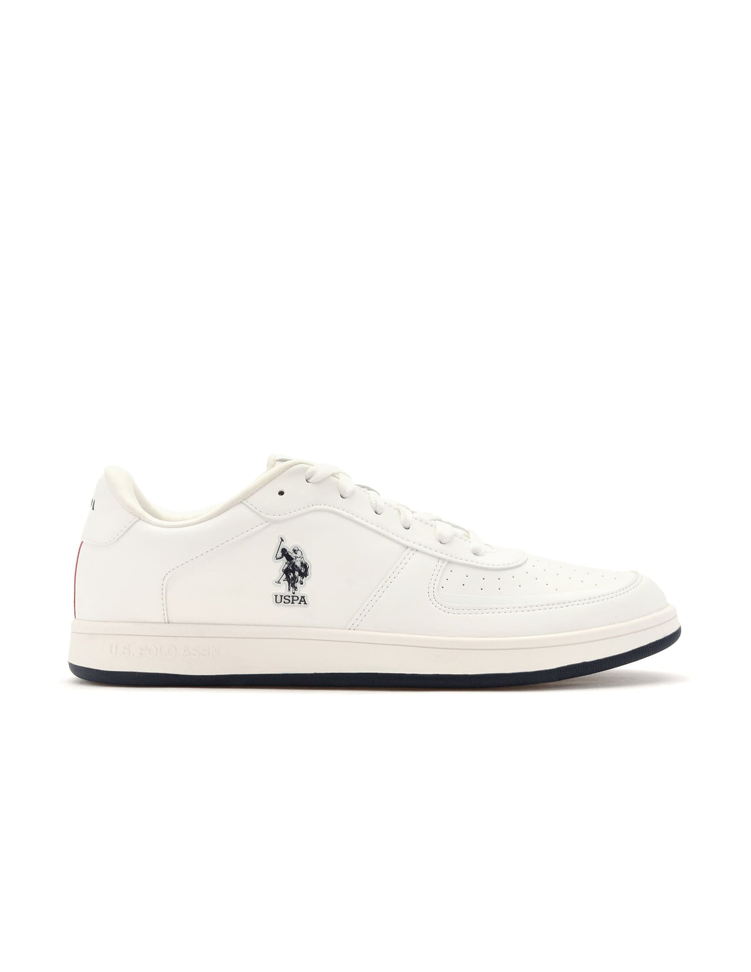 Men Rein 2.0 Off White Retro Court Sneakers White - U.S. Polo Assn. India | Large