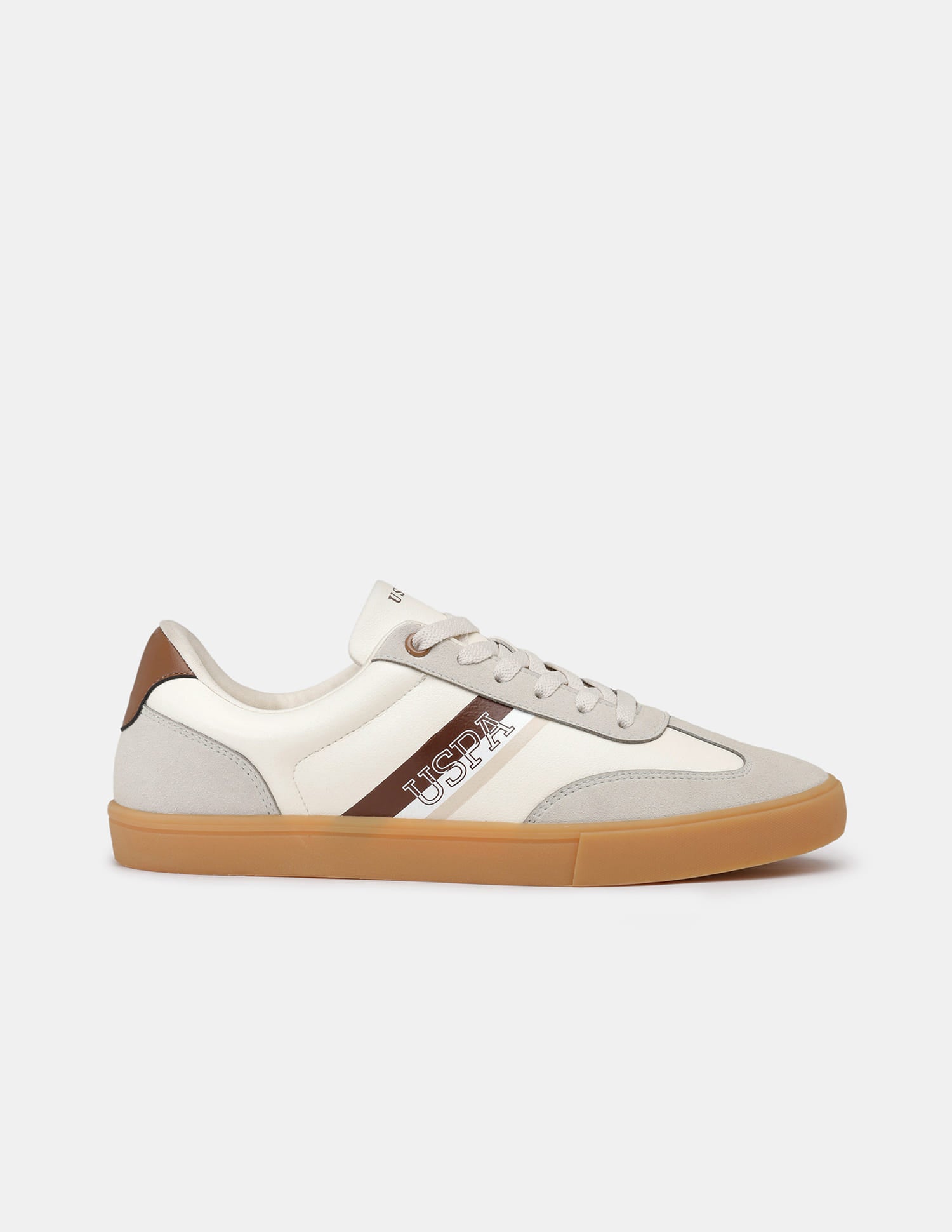 Men Lace-Ups Hamet Sneakers Beige - U.S. Polo Assn. India | Large