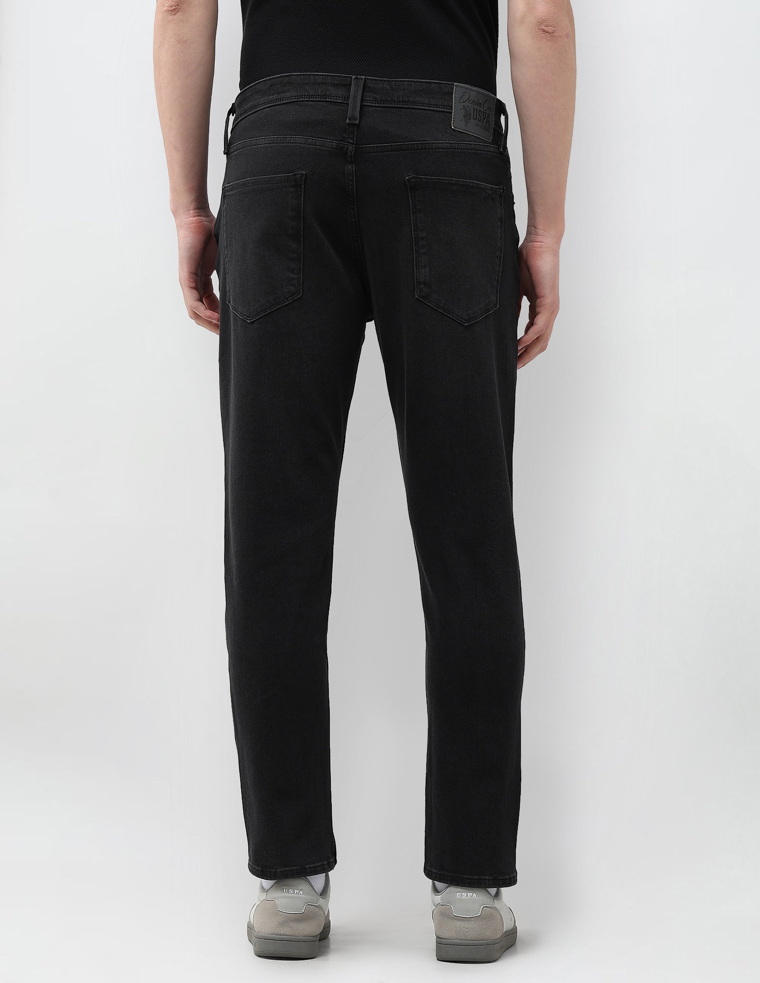 Cole Comfort Cropped Fit Black Jeans Black - U.S. Polo Assn. India | Large