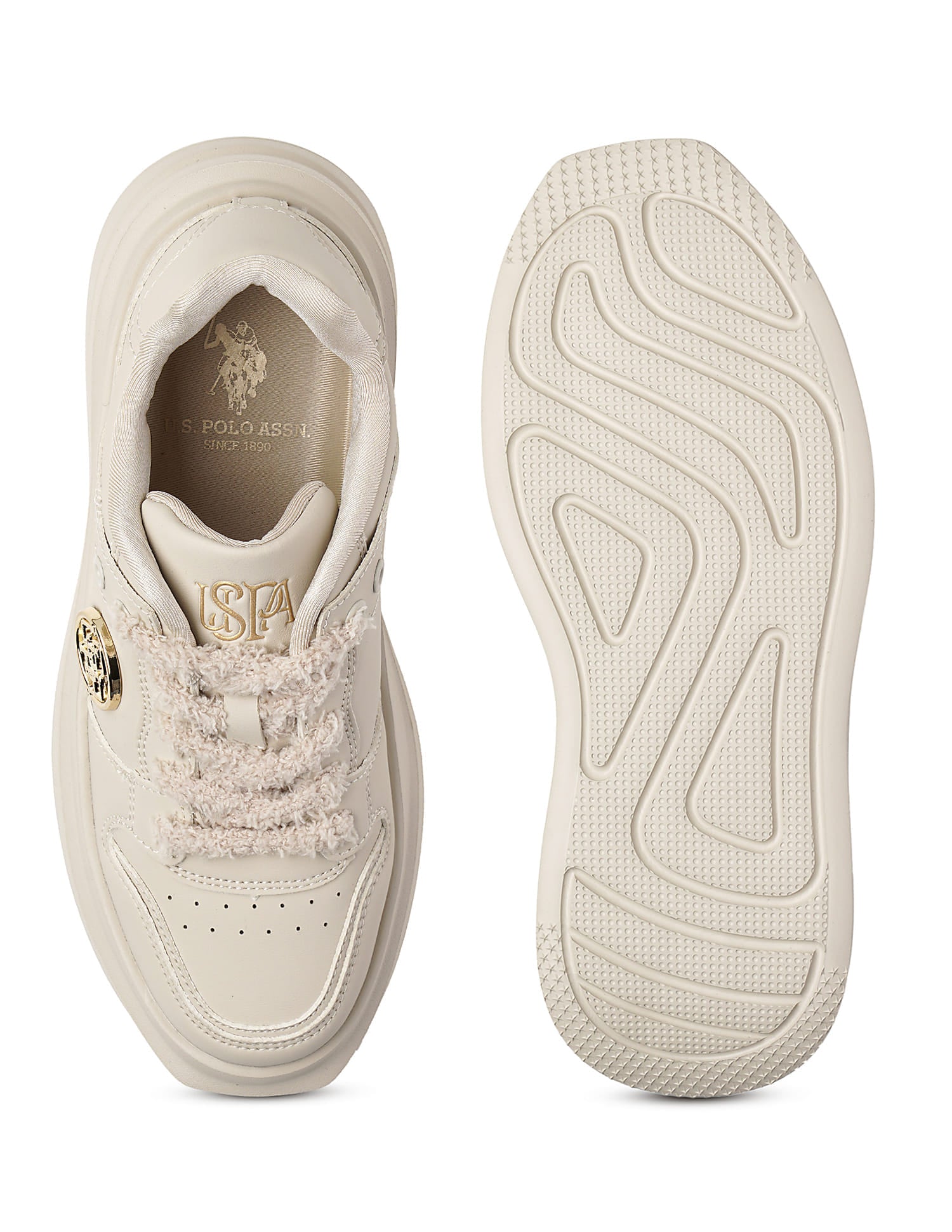 Burna 3.0 Round Toe Chunky Sneakers Nude - U.S. Polo Assn. India | Large