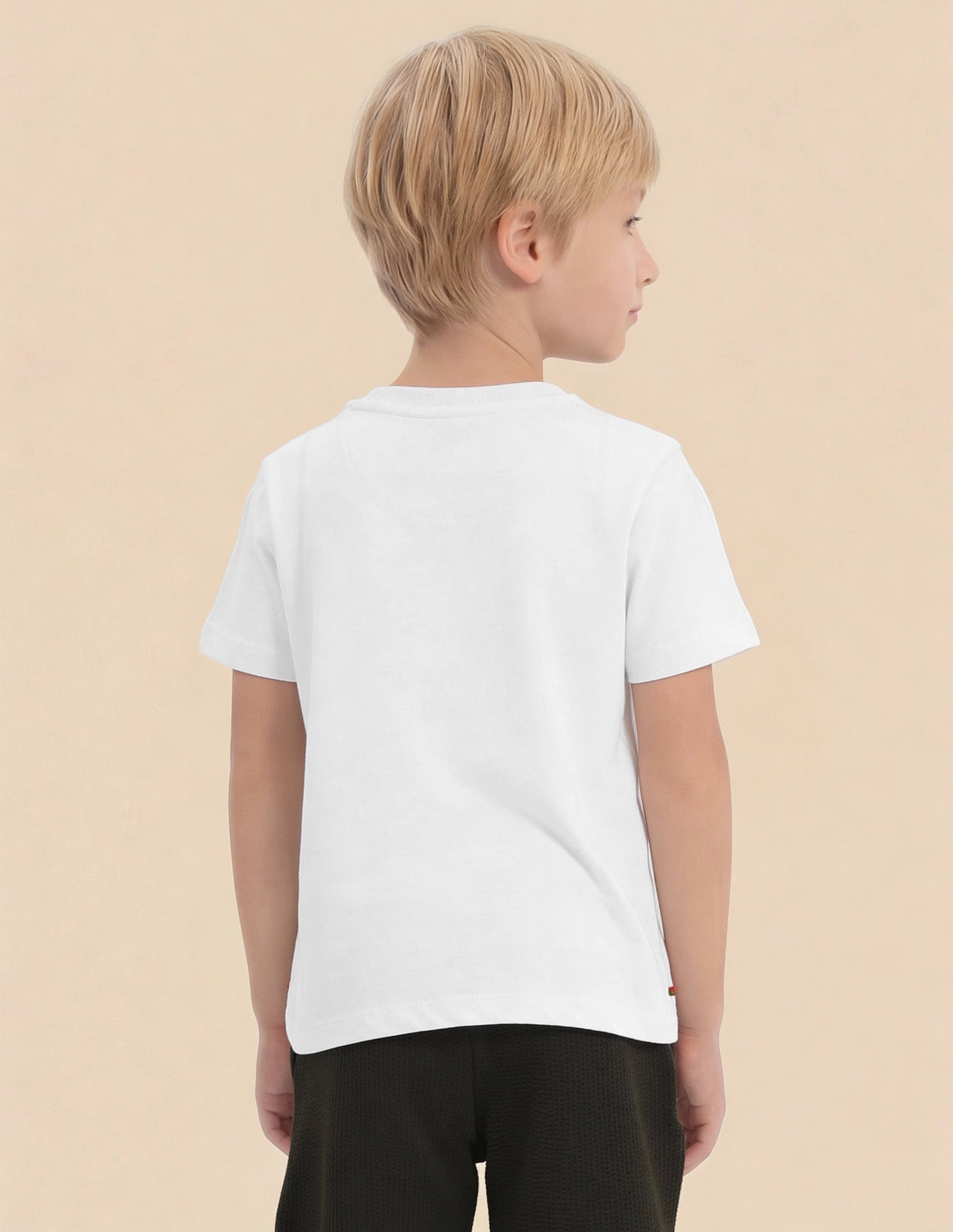 Brand Applique Regular Fit T-Shirt Off White - U.S. Polo Assn. India | Large