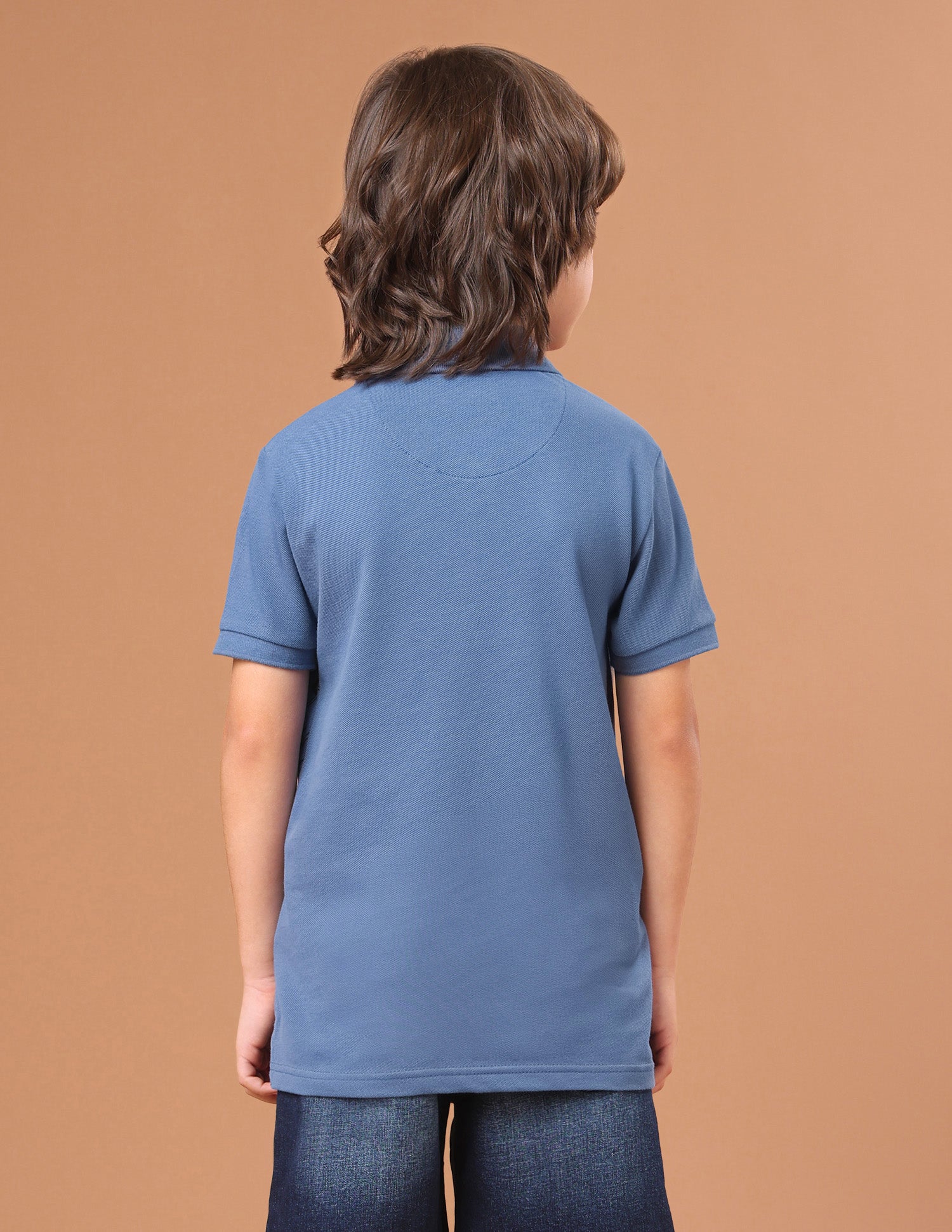 Graphic Brand Embroidered Regular Fit Polo Shirt Blue - U.S. Polo Assn. India | Large