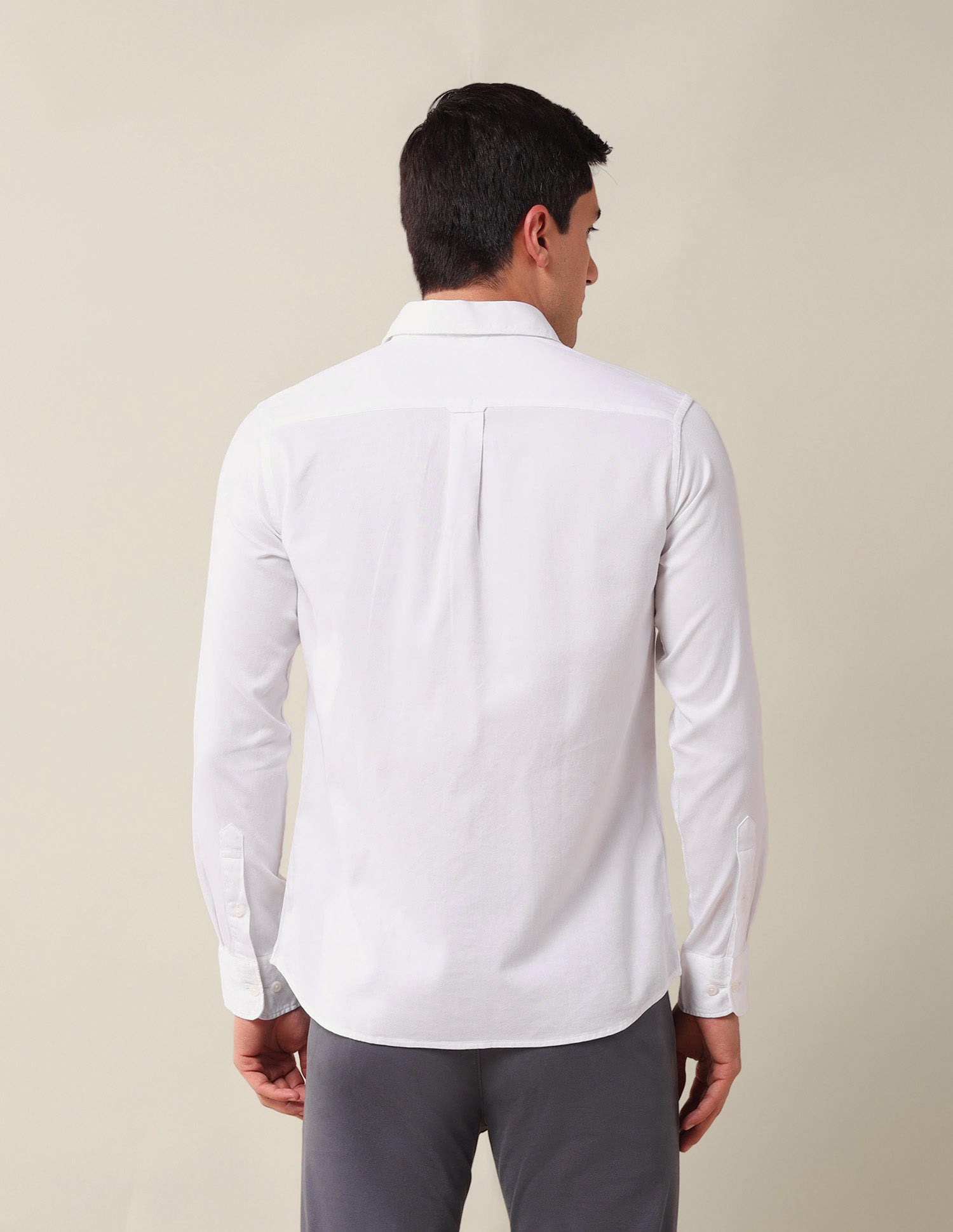 Solid Tailored Fit Shirt White - U.S. Polo Assn. India | Large