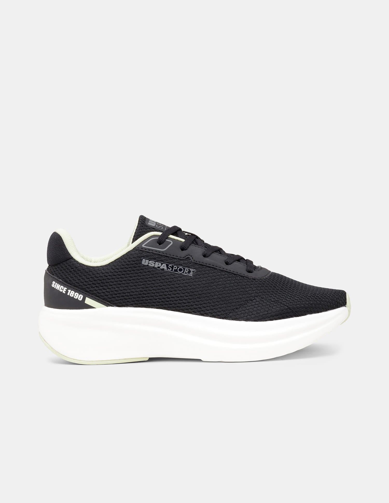 Men Black Lance Uspa Sport Sneakers Black - U.S. Polo Assn. India | Large