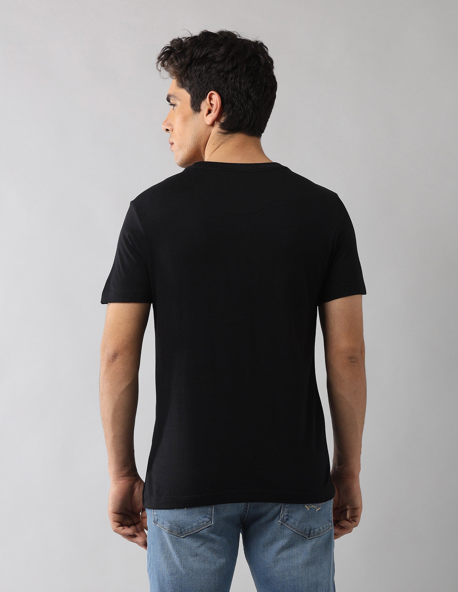 Brand Printed Muscle Fit T-Shirt Black - U.S. POLO ASSN. | Large